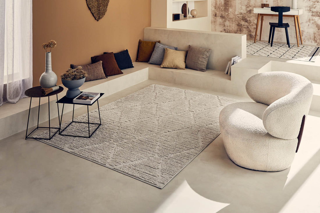 Comment mettre un tapis avec un canapé d'angle ? - Nazar rugs