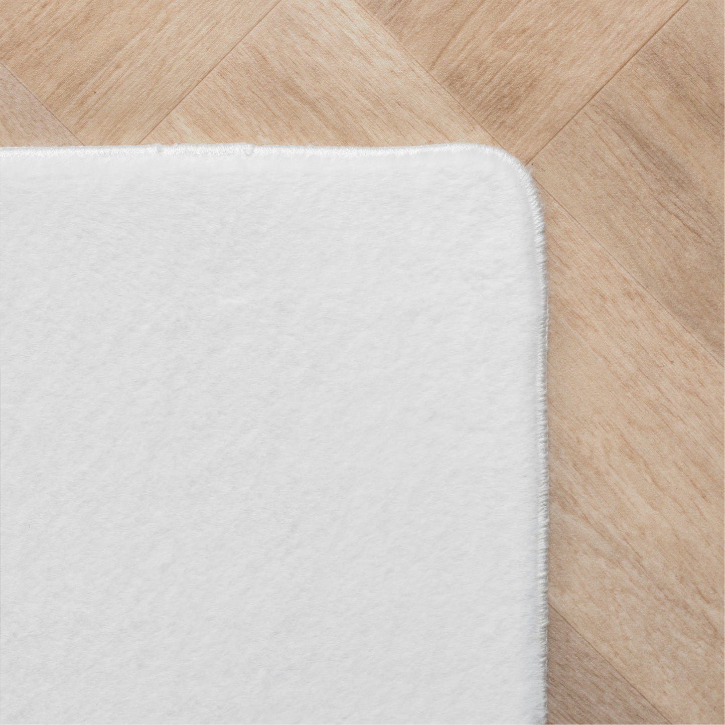 ALBA - Tapis Blanc à Poils Courts Doux - ALB1400BLA ALBA