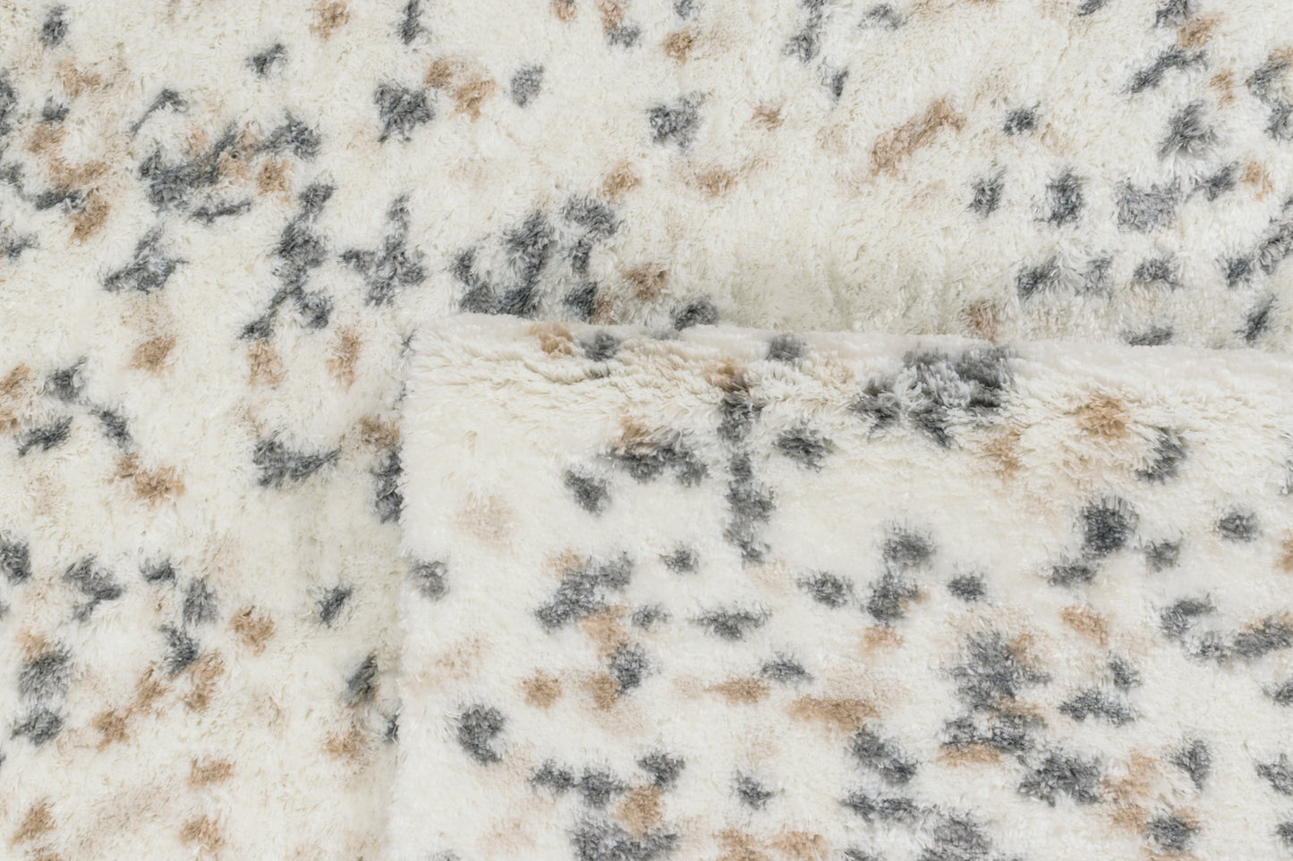 Tapis confettis gris et crème : ALE671BEI ALENA