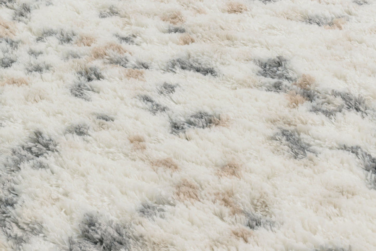 Tapis confettis gris et crème : ALE671BEI ALENA