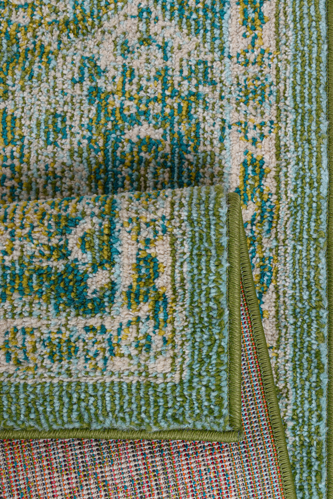 Tapis vintage vert à motif : ANA768VER ANATOLIA
