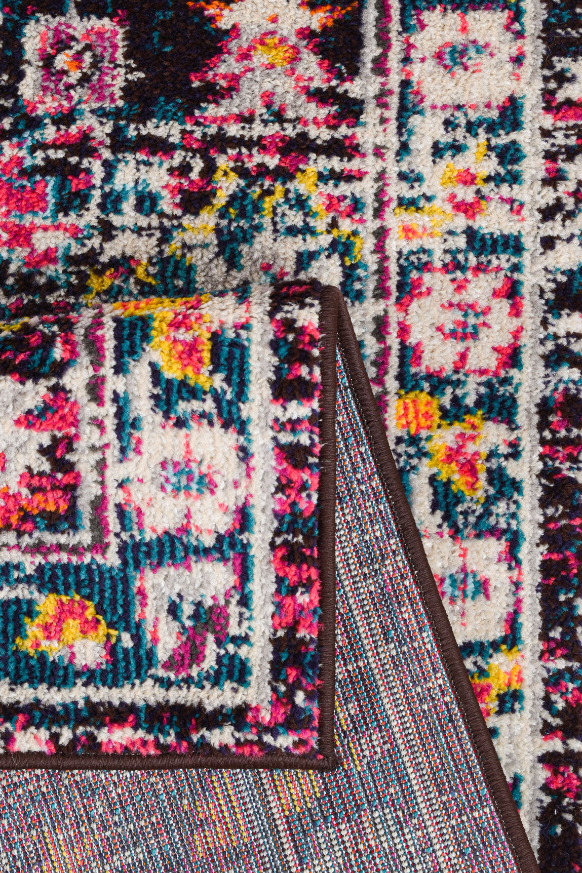 Tapis vintage à motifs bleu : ANA771BLE ANATOLIA
