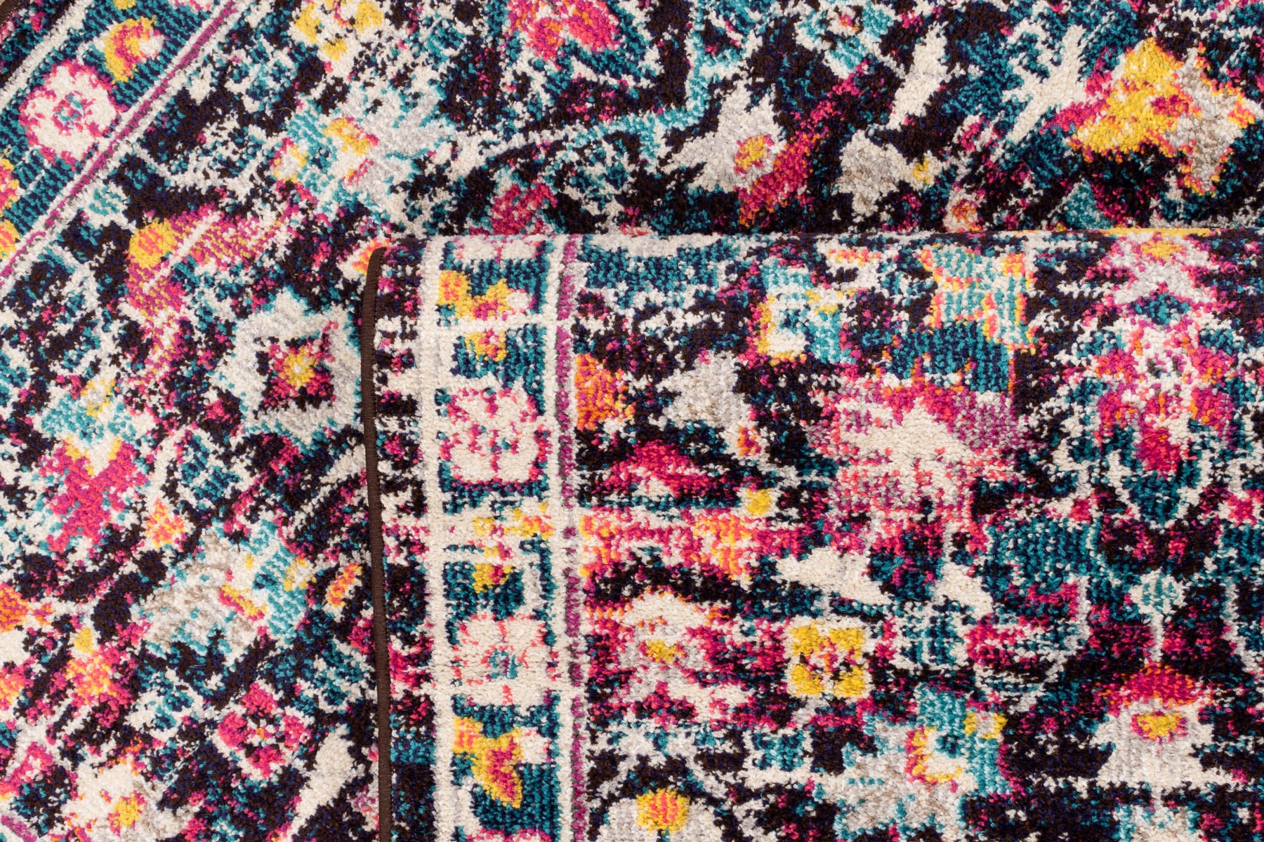 Tapis vintage à motifs bleu : ANA771BLE ANATOLIA