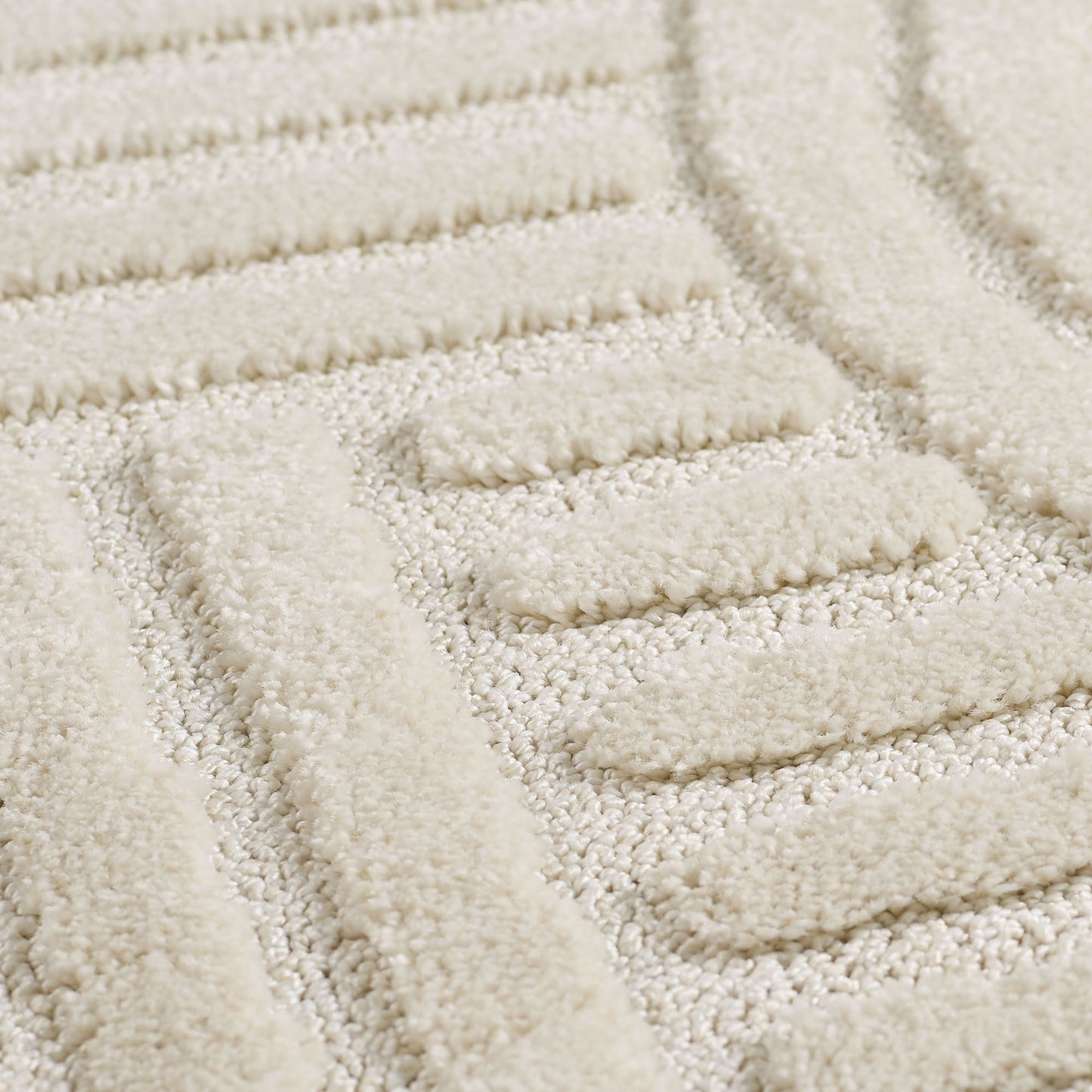 ART - tapis rond design en relief : ART1121CRE ART