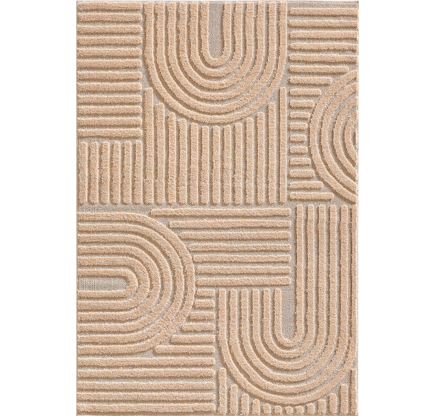 ART - tapis rectangulaire design en relief : ART1121ROS ART