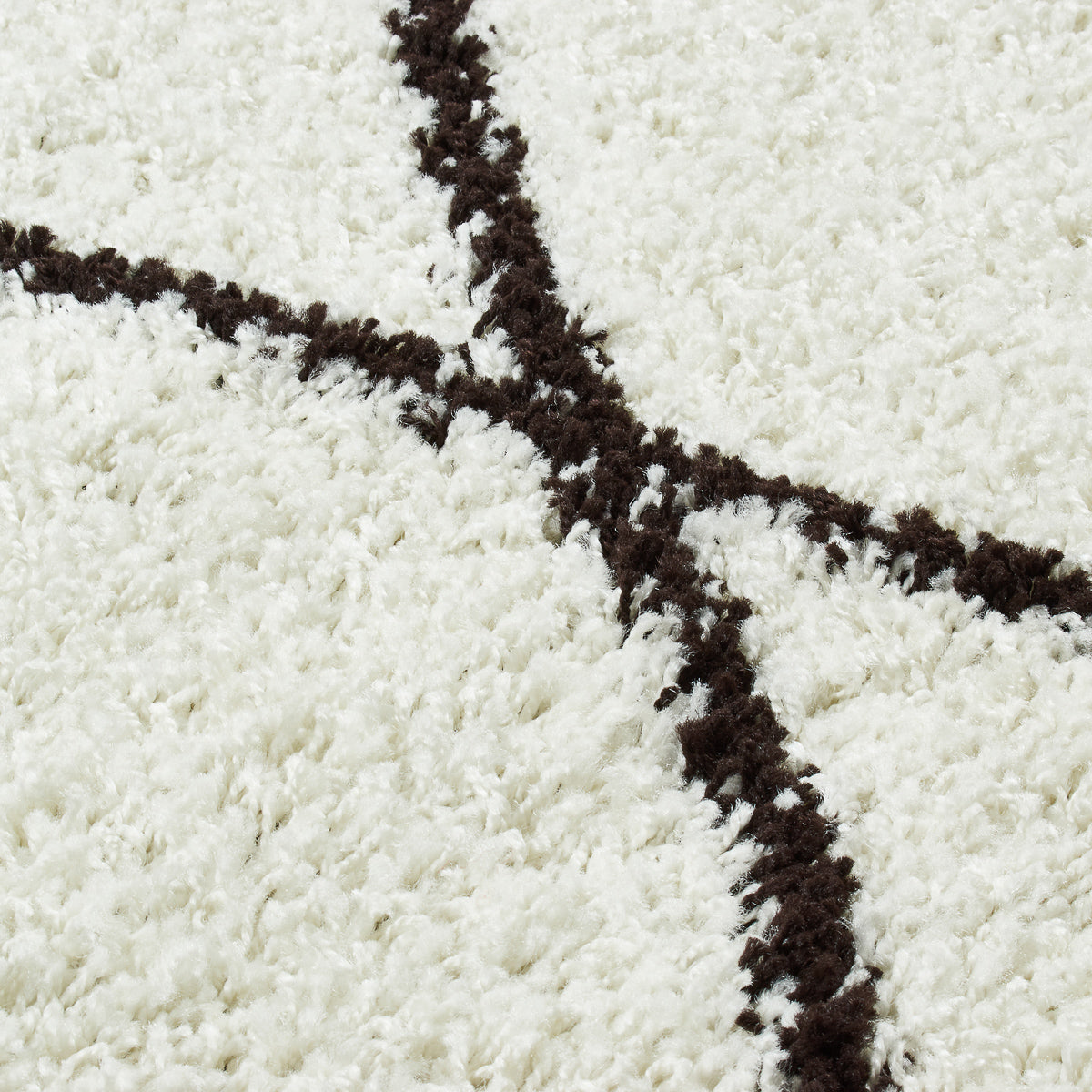 Tapis berbère à losange crème et brun : ASM450CRE ASMA