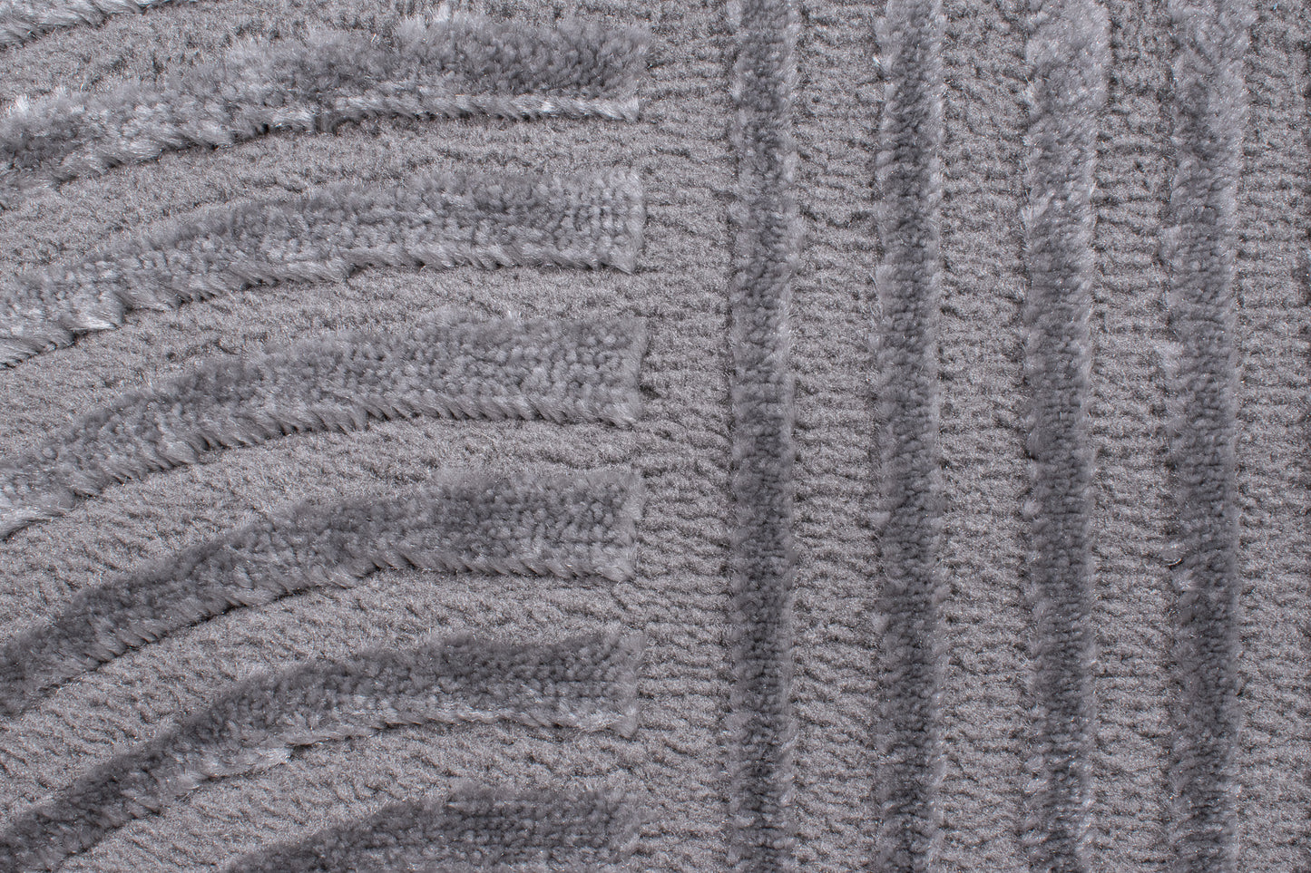 Tapis motif géométrique poils en relief gris : BIA159GRI BIANCA