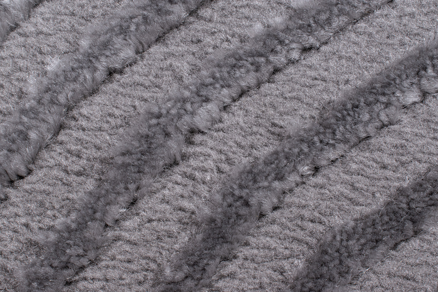 Tapis motif géométrique poils en relief gris : BIA159GRI BIANCA