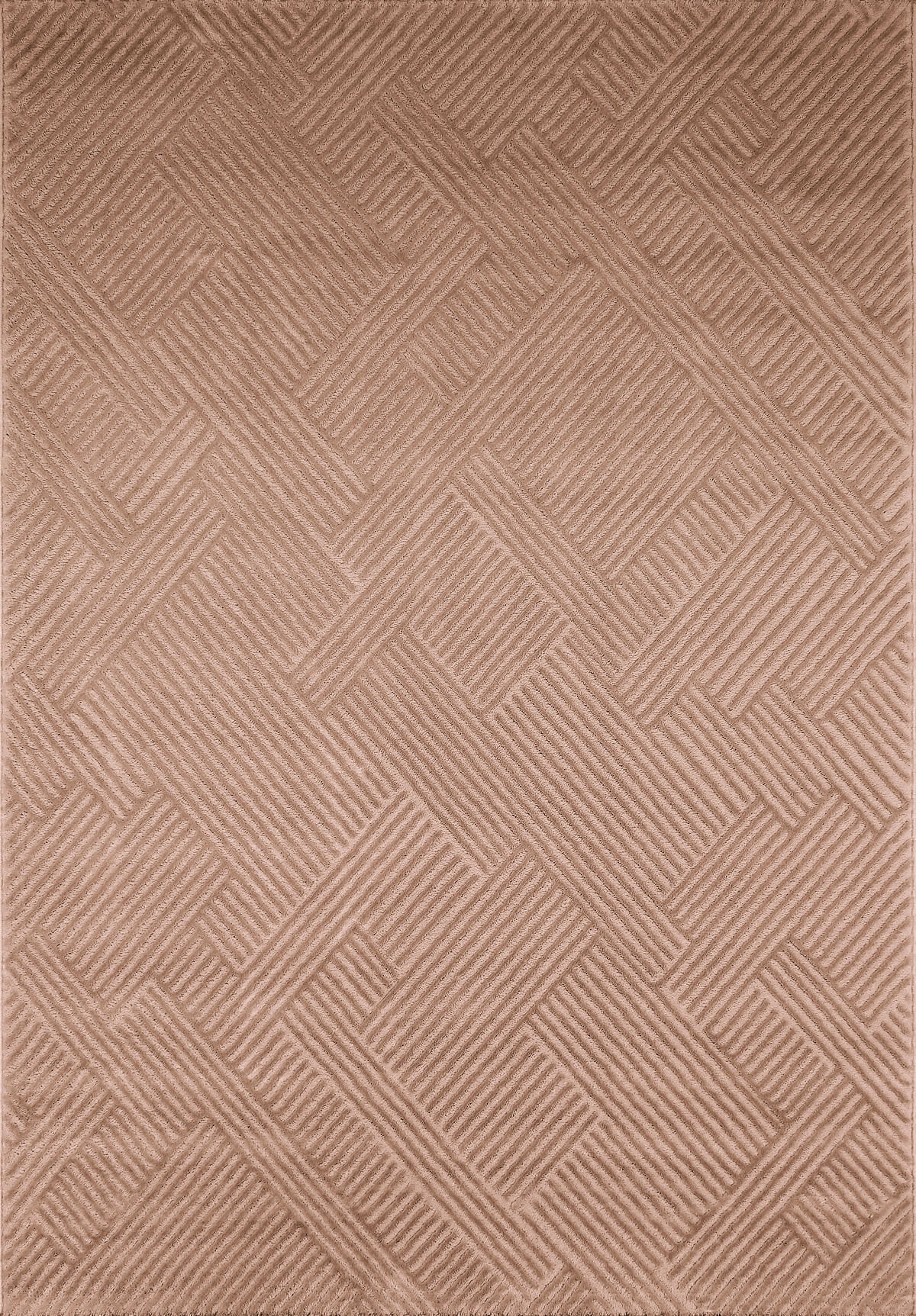 Tapis intérieur poils en relief mocca : BIA160MOC BIANCA