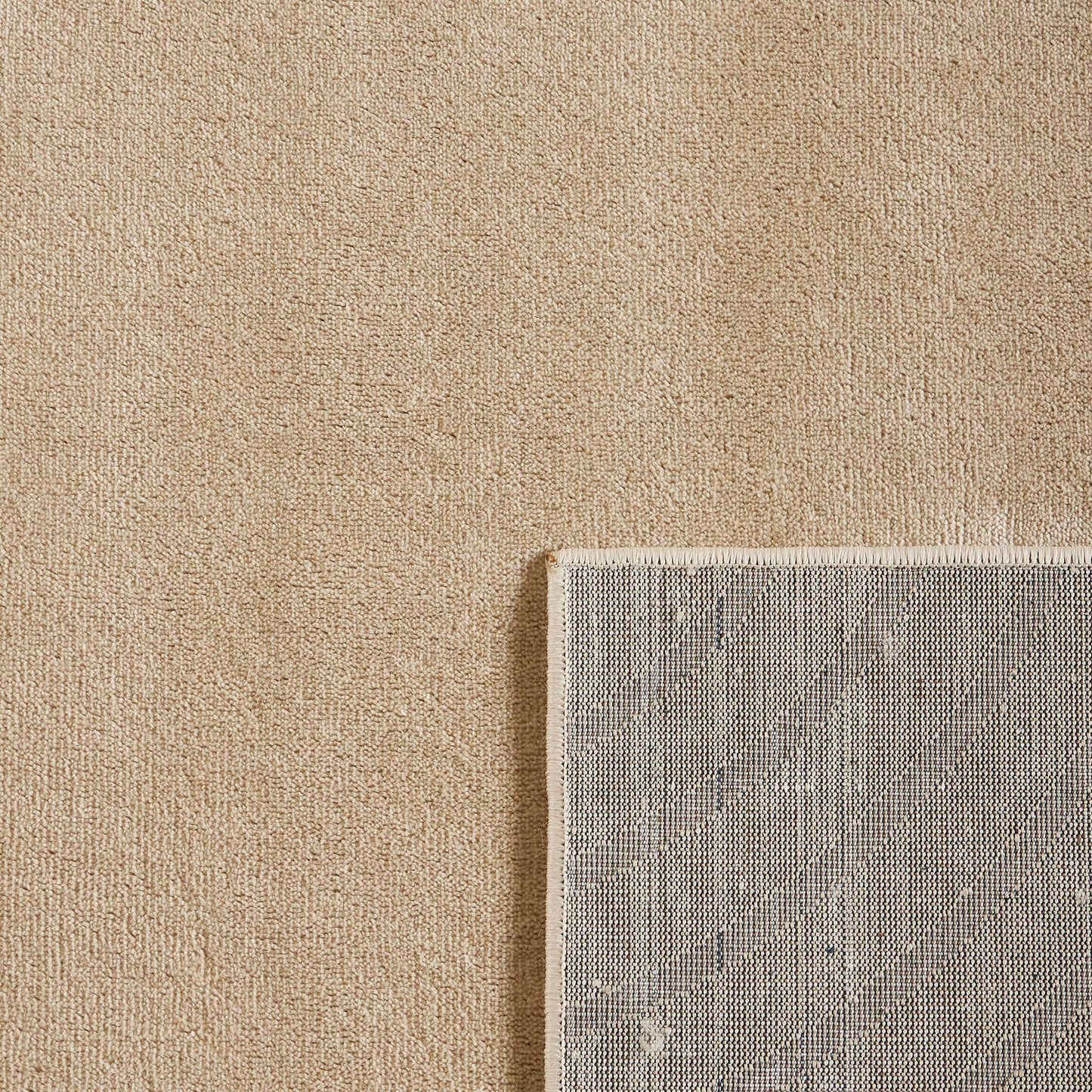 Tapis poils ras motif arc en relief beige : BLO1030BEI BLOOM