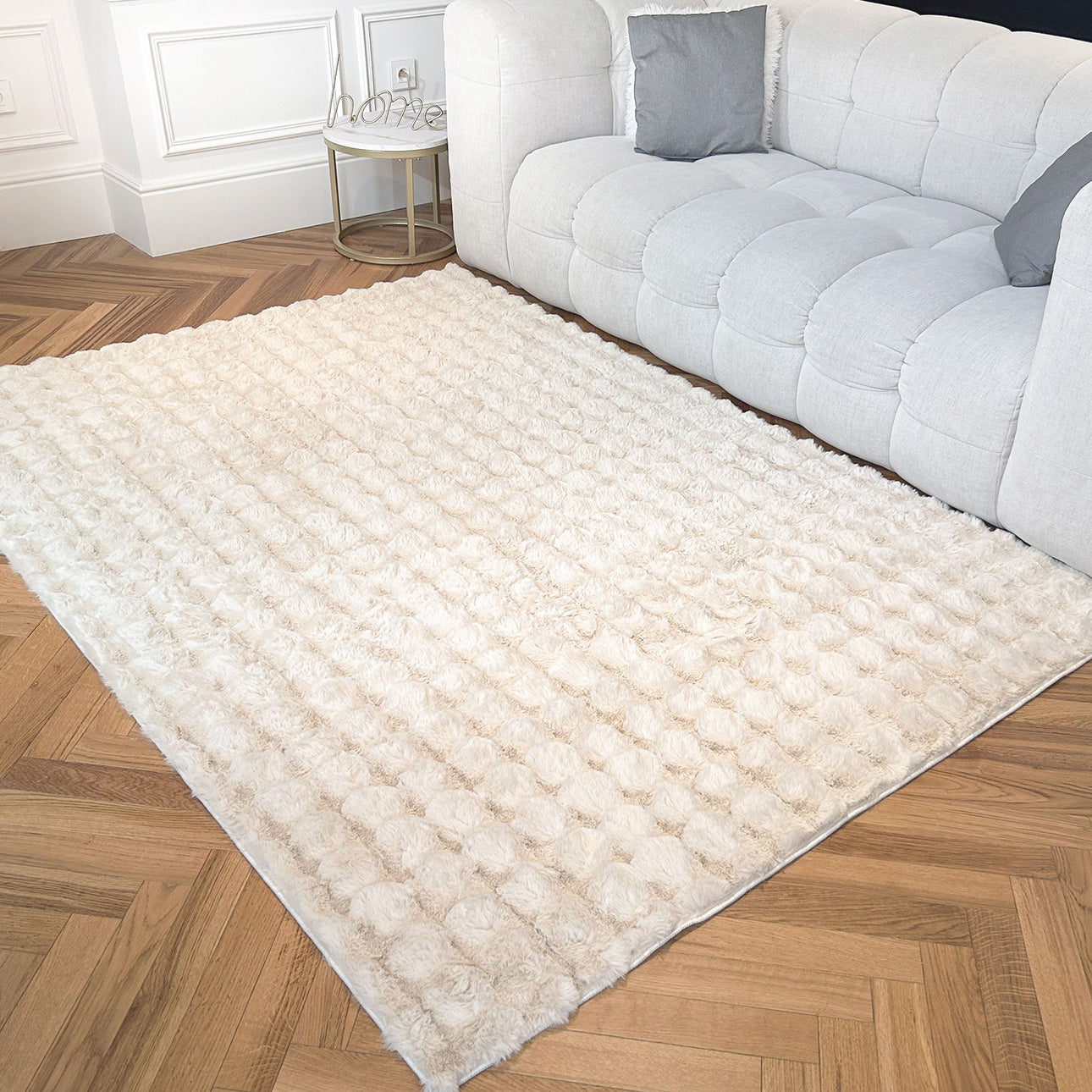 Tapis doux - Beige - Collection Bubble | Nazar Rugs