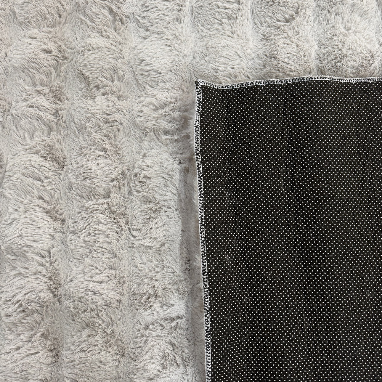 BUBBLE : tapis très doux : BUB292GRI