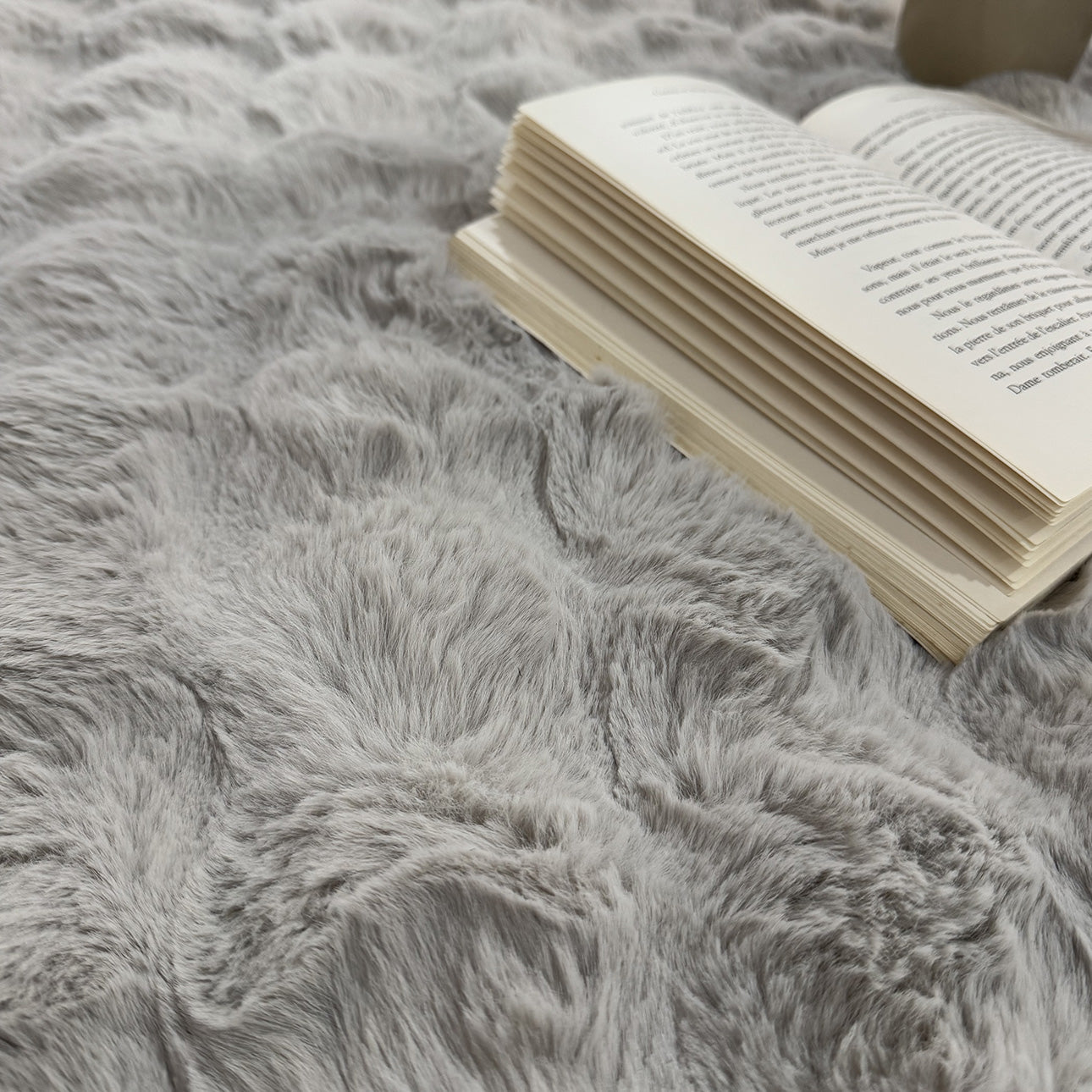 BUBBLE : tapis très doux : BUB292GRI