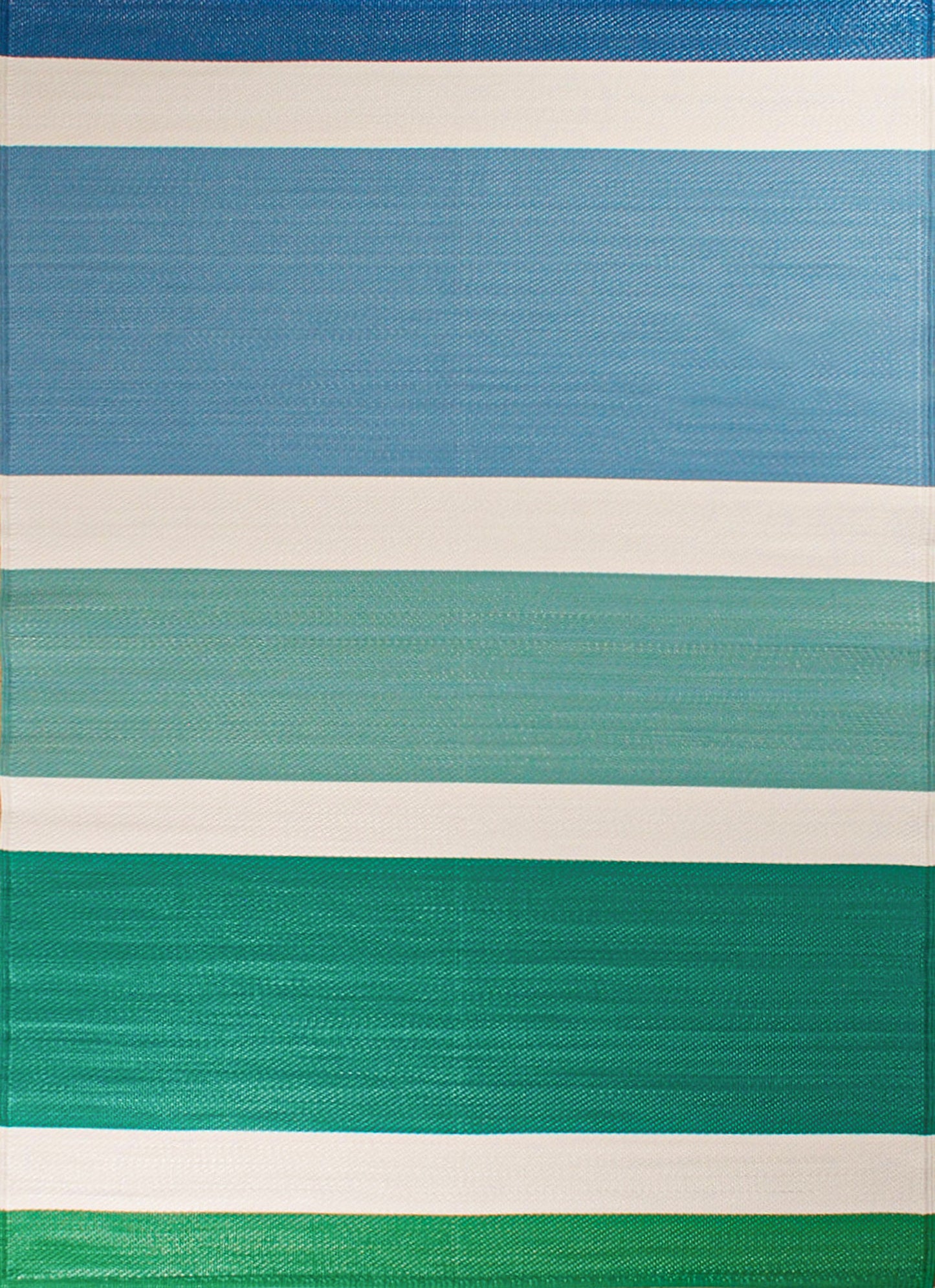 Tapis d'extérieur motif ligne dégradée vert : CAP1744VER CAPRI