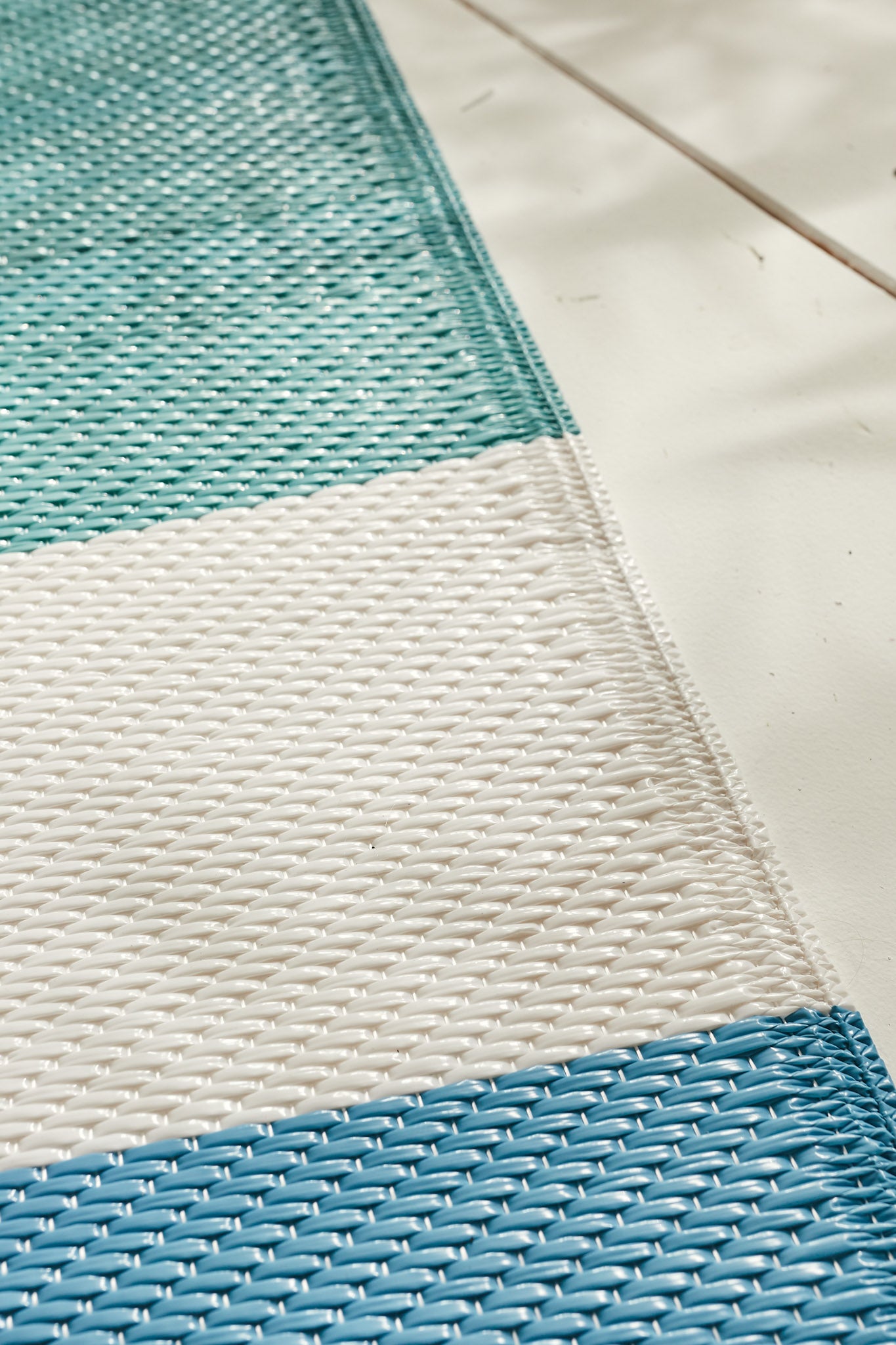 Tapis d'extérieur motif ligne dégradée vert : CAP1744VER CAPRI