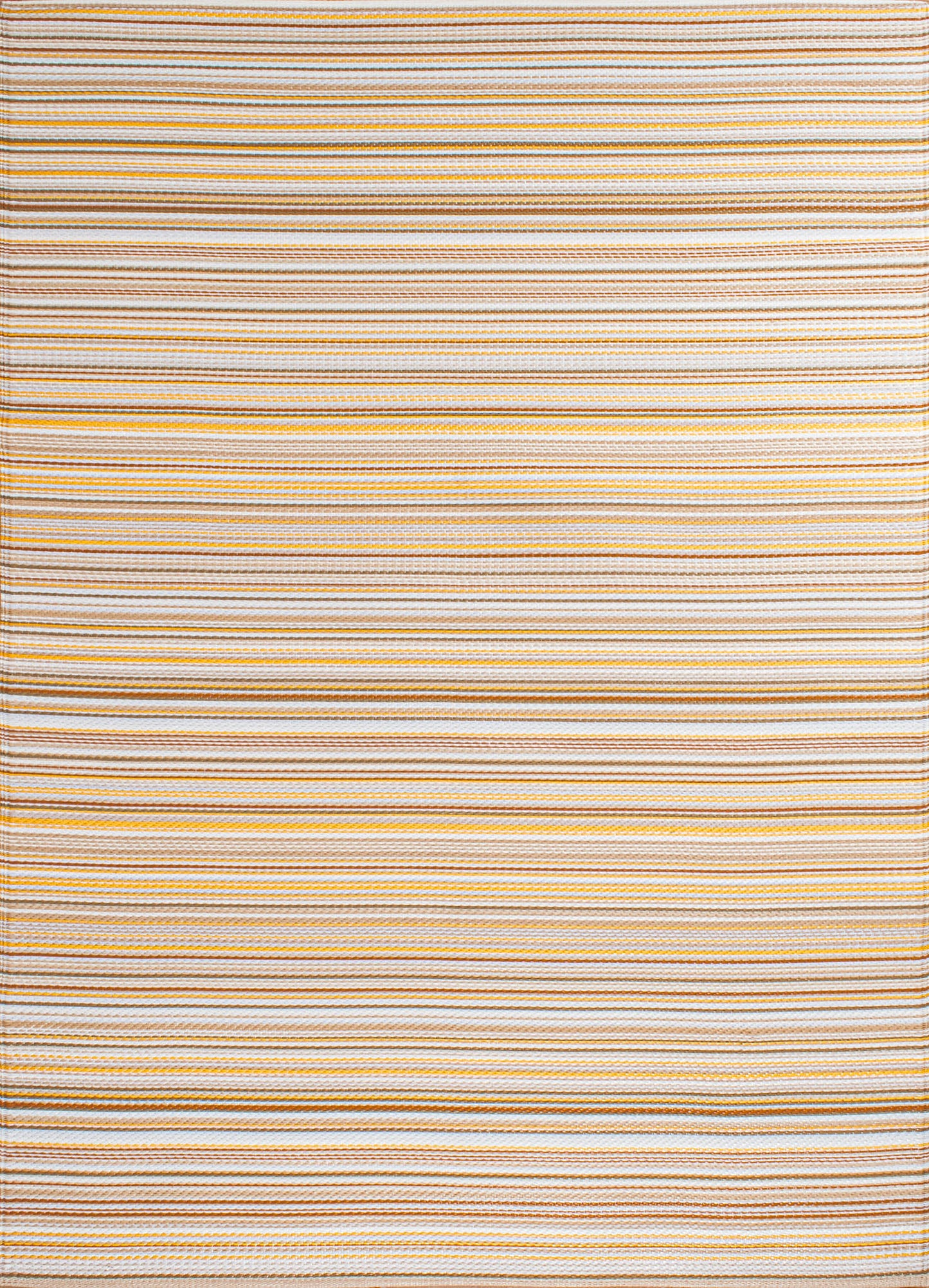 Tapis d'extérieur motif rayure dégradée beige : CAP1746BEI CAPRI