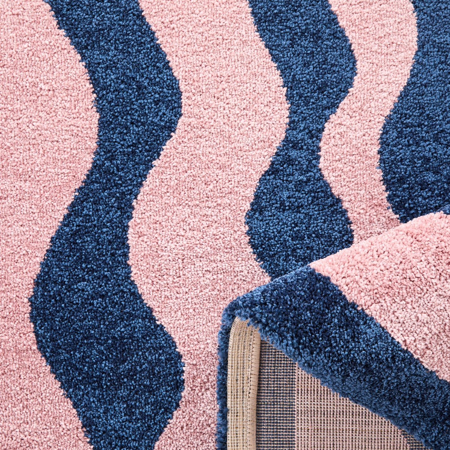 Tapis vintage style année 70 - Bleu - Groovy GROOVY