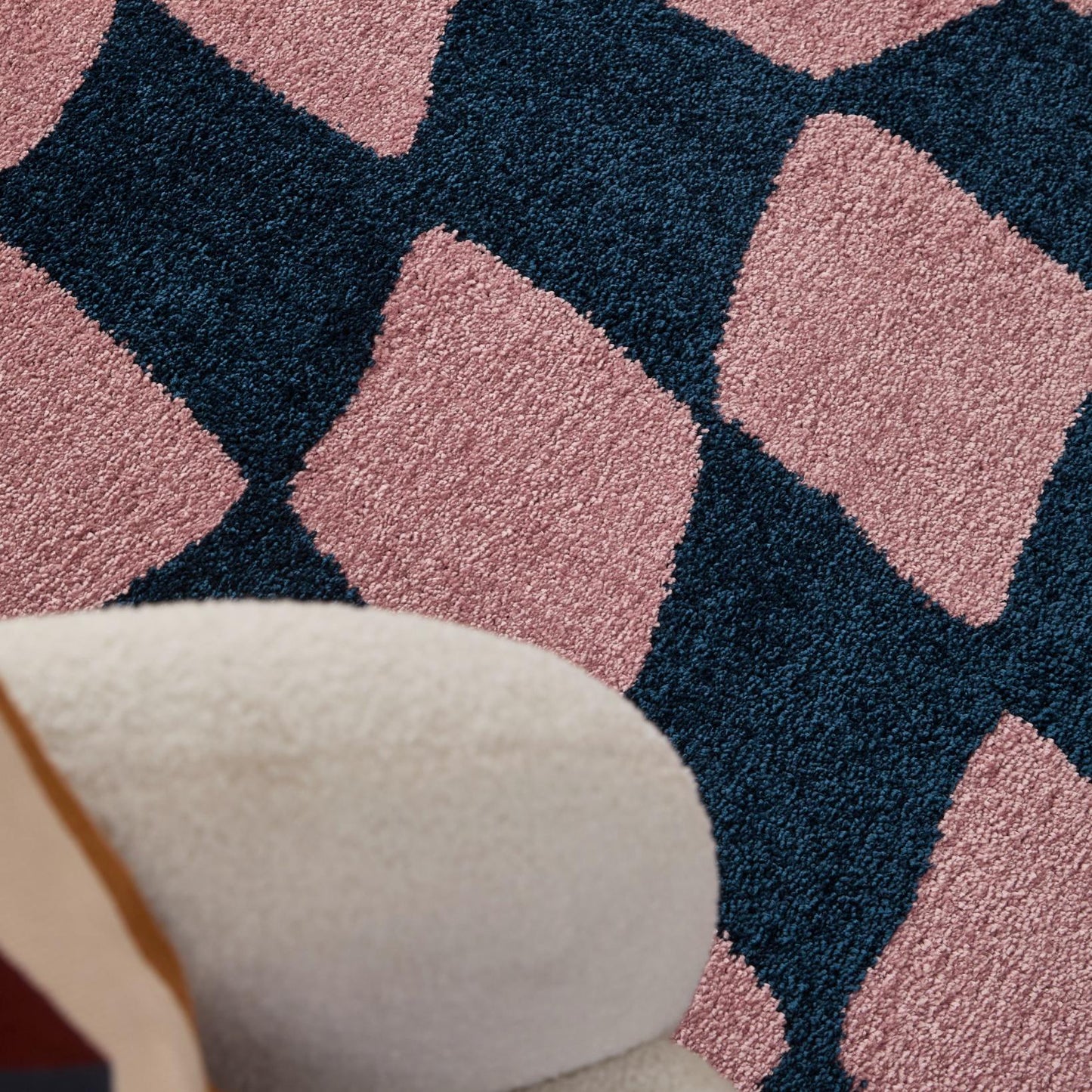 Tapis vintage année 70 - Bleu - Groovy GROOVY
