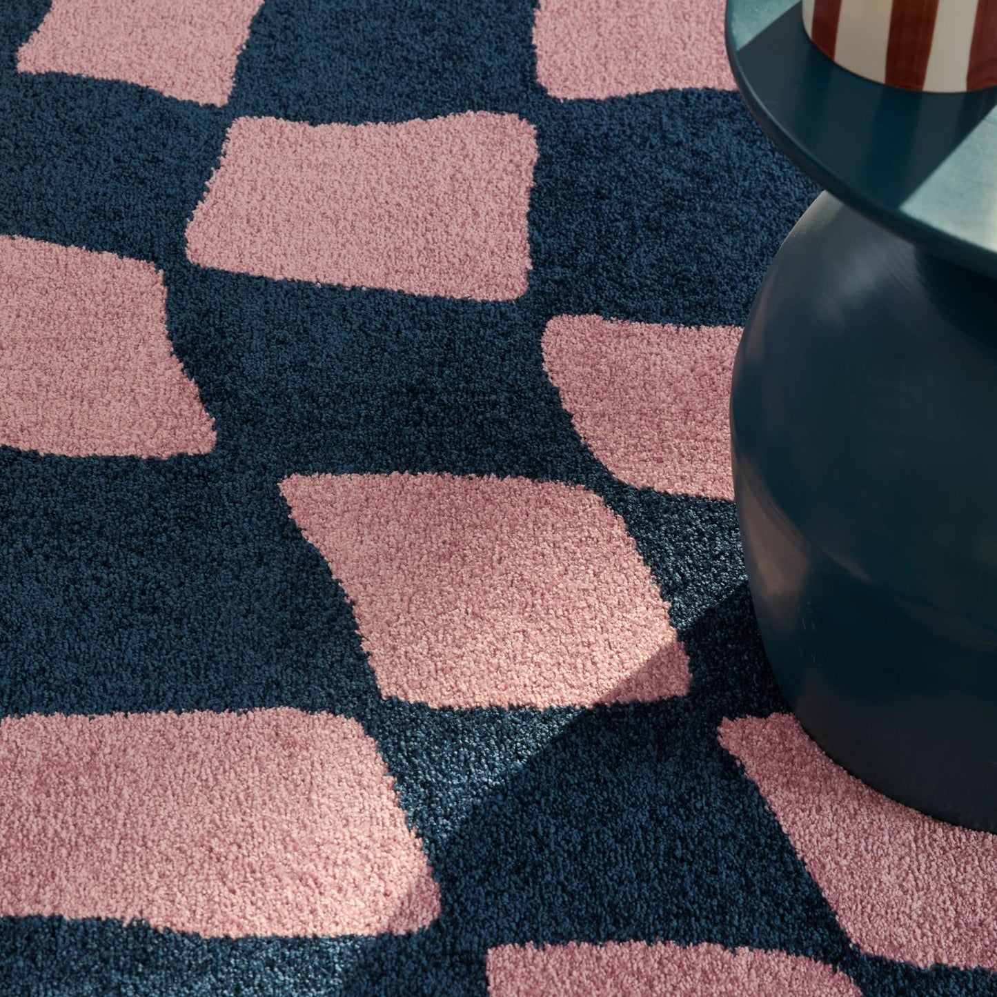 Tapis vintage année 70 - Bleu - Groovy GROOVY