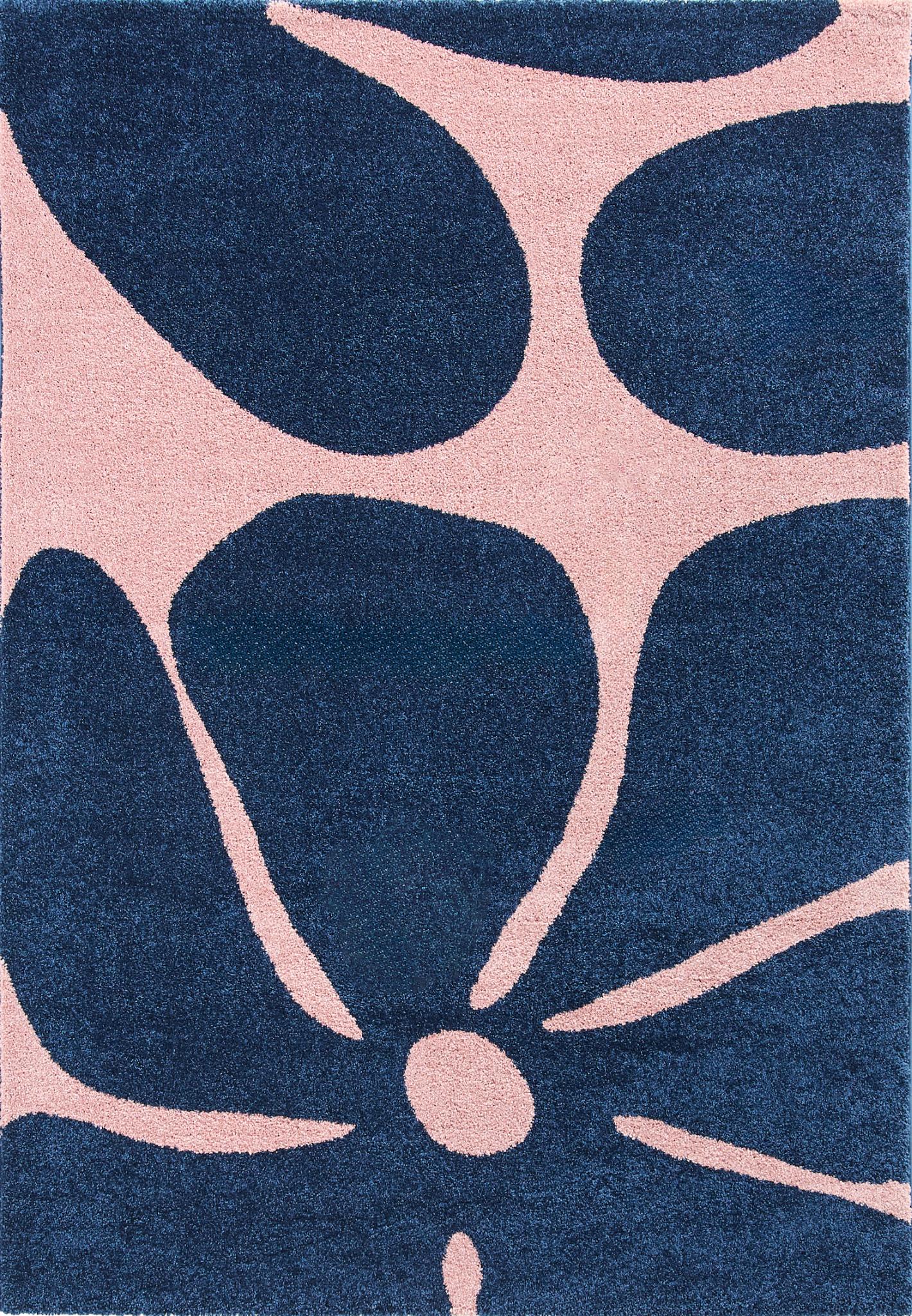 Tapis salon vintage année 70 - Bleu - Groovy GROOVY