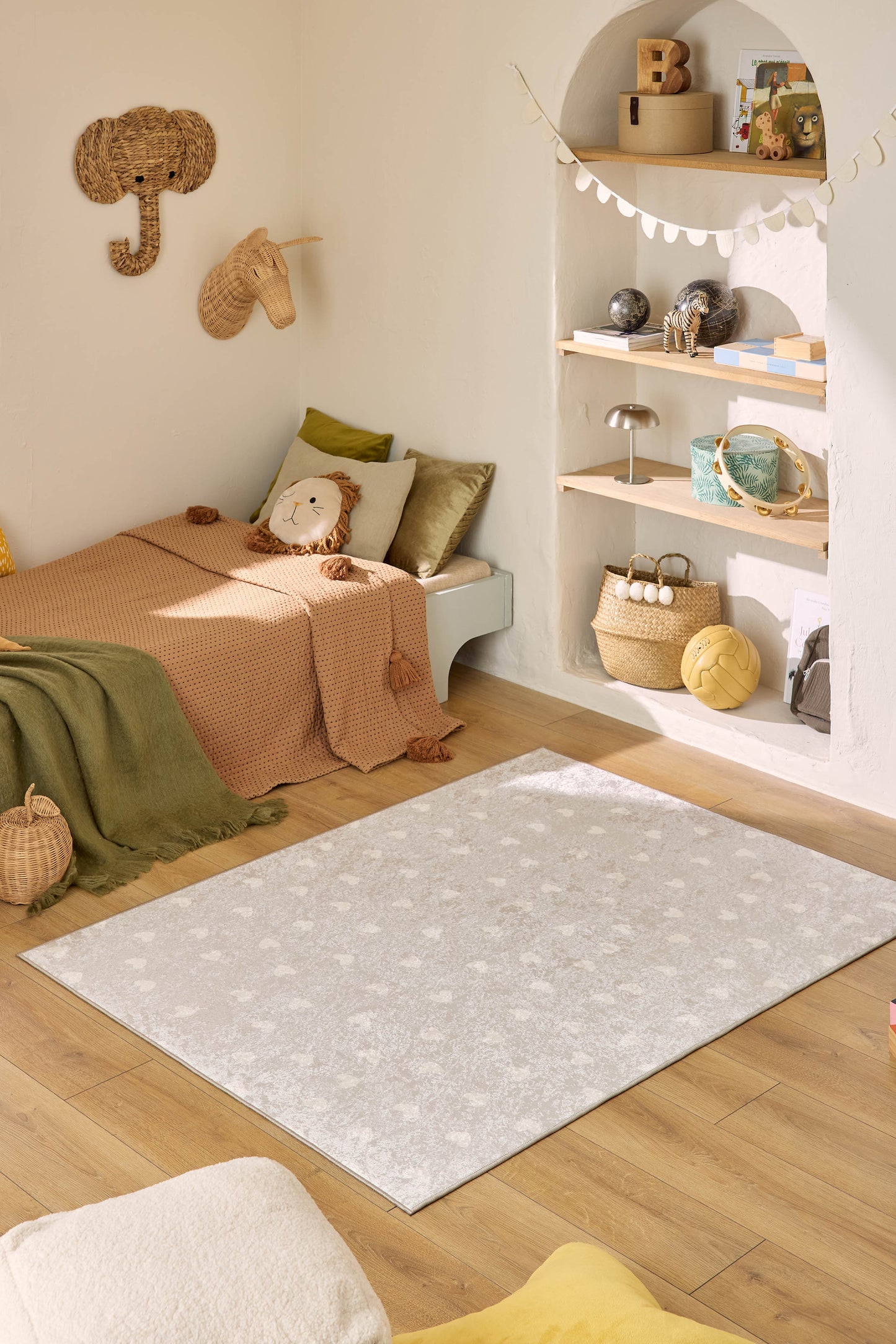 Tapis lavable en machine - Happy - Motif abstrait HAPPY