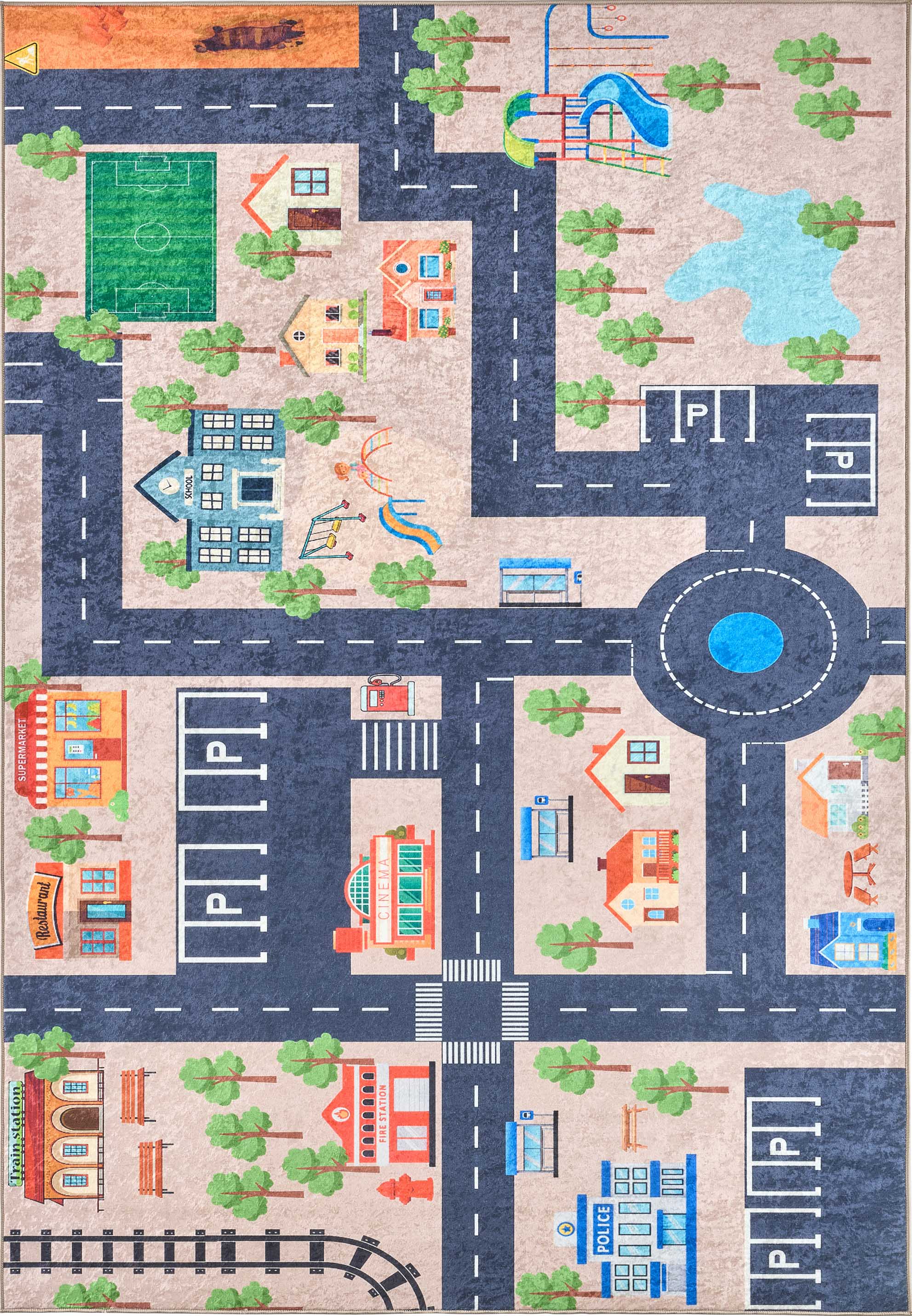 Tapis carte du monde : HAP746BLE (Copie) HAPPY