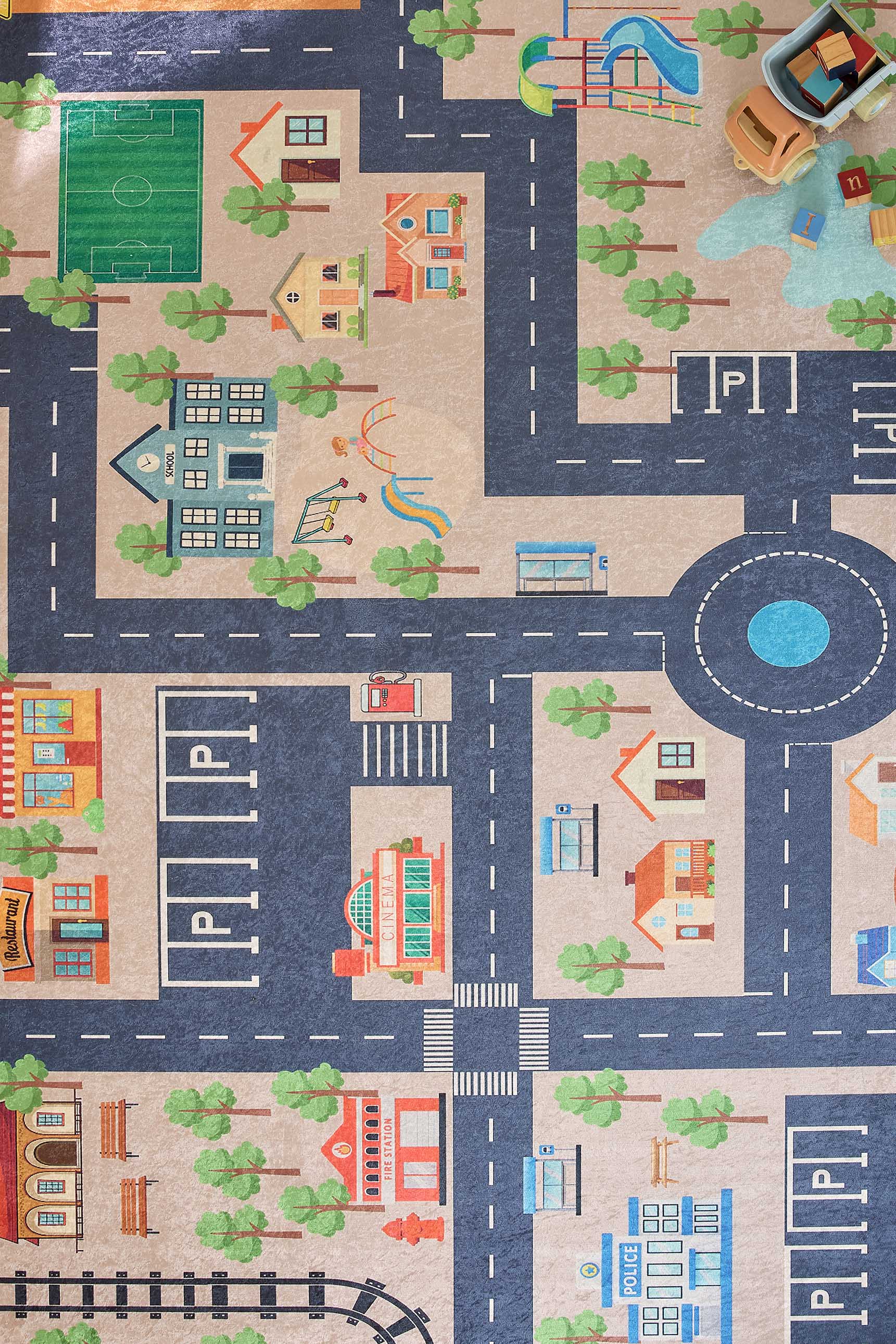 Tapis carte du monde : HAP746BLE (Copie) HAPPY