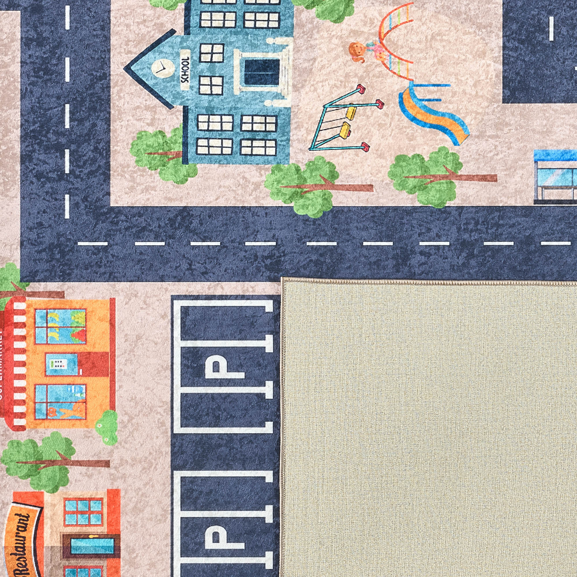 Tapis carte du monde : HAP746BLE (Copie) HAPPY