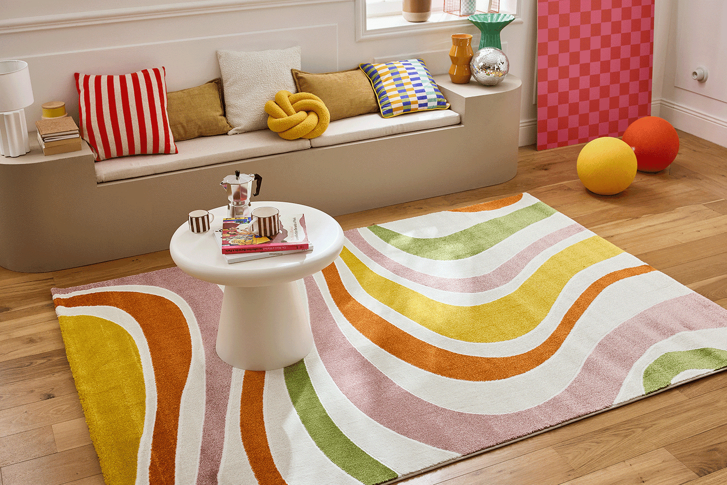 Tapis vague multicolore : MEM565MUL MEMPHIS
