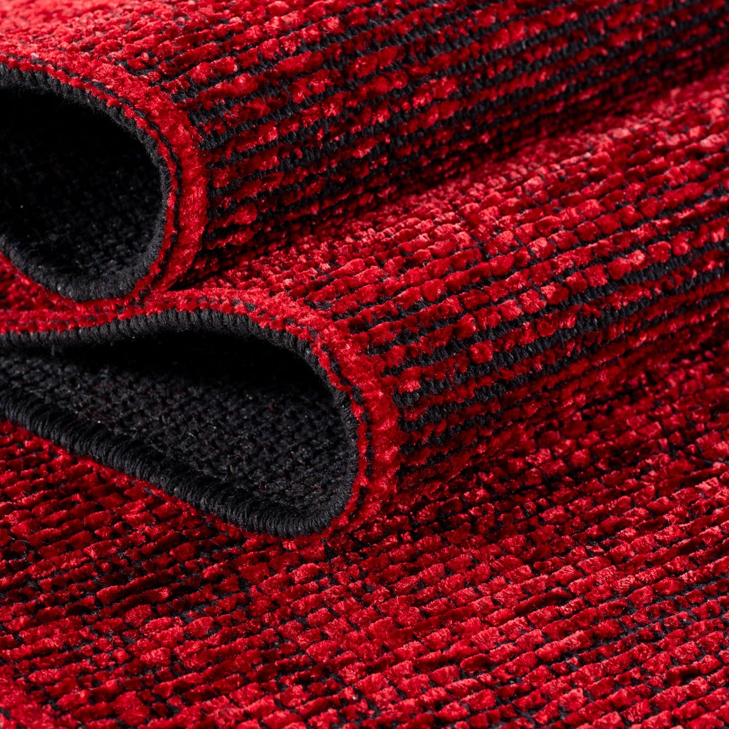 MIRA : Tapis de Salon Rouge Chic – Confort et Style Contemporain - MIR1900ROU MIRA