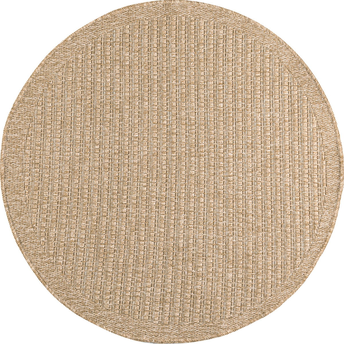 Tapis effet jute naturel uni rond :NAT8751BEI NATURE