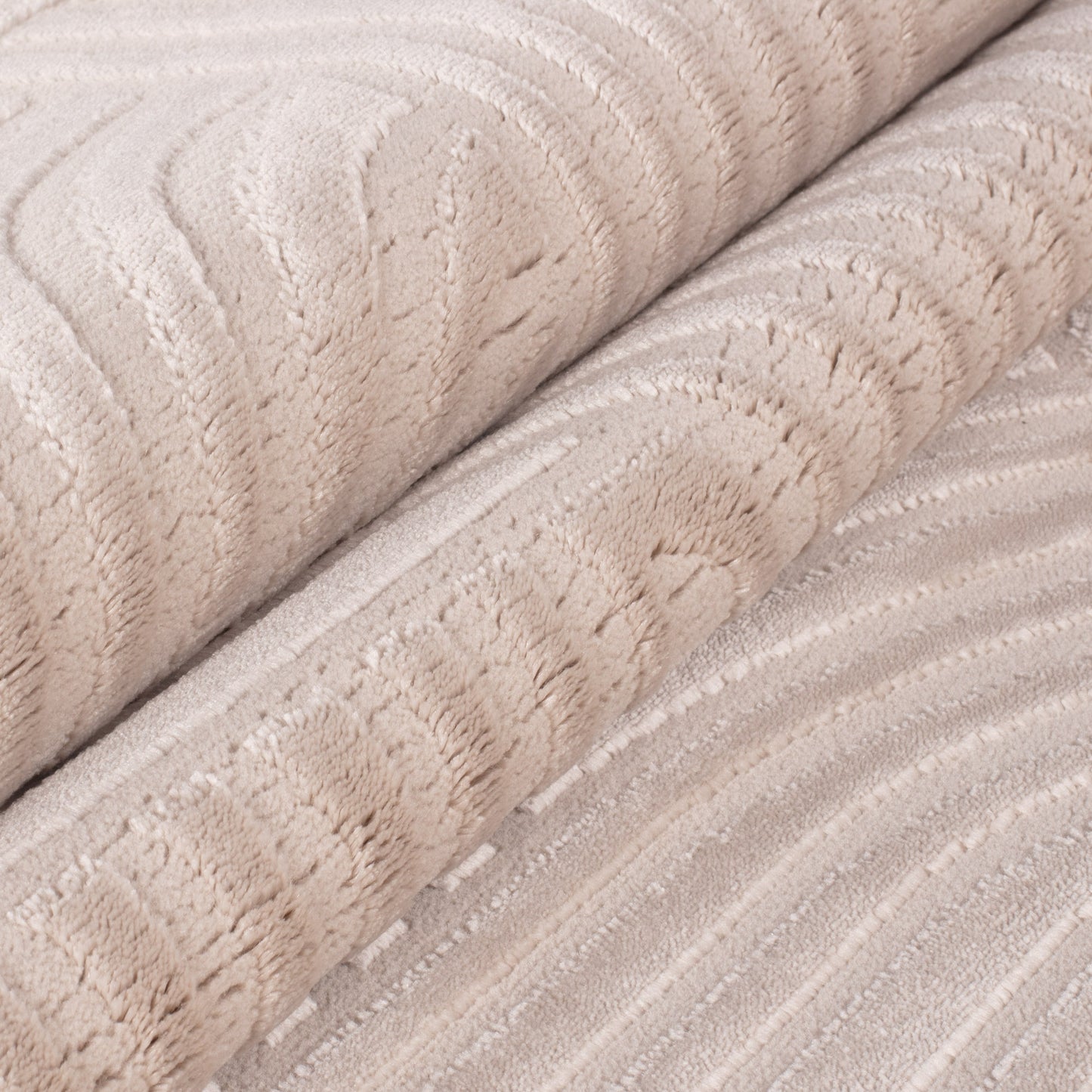 OIA - Tapis moderne à motif géométrique et nuances ton sur ton - OIA1112BEI