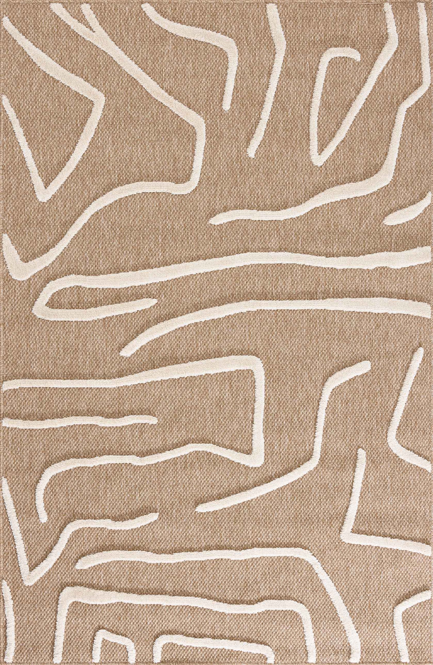 Tapis en aspect jute - Palma - Motif géométrique PALMA