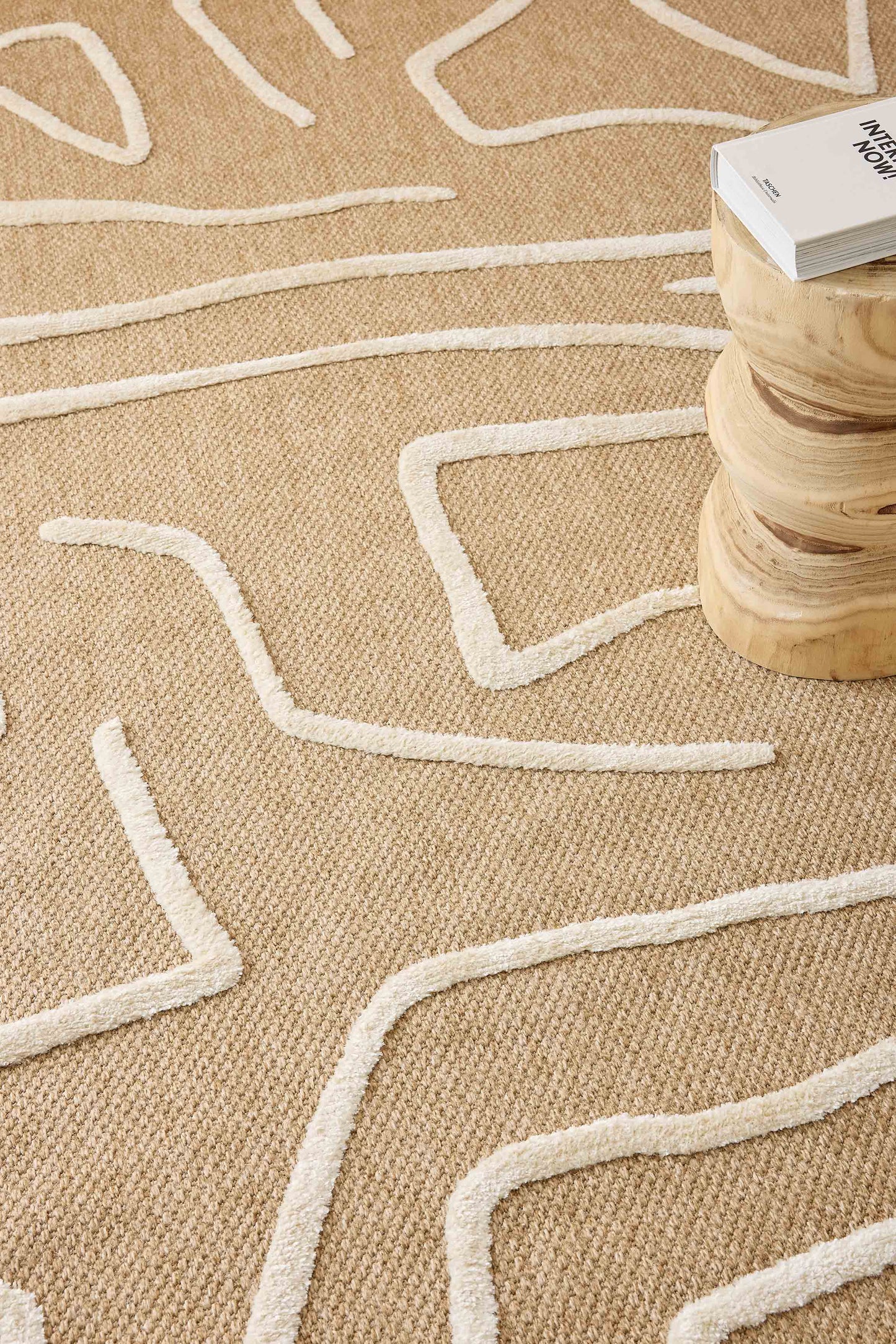 Tapis en aspect jute - Palma - Motif géométrique PALMA