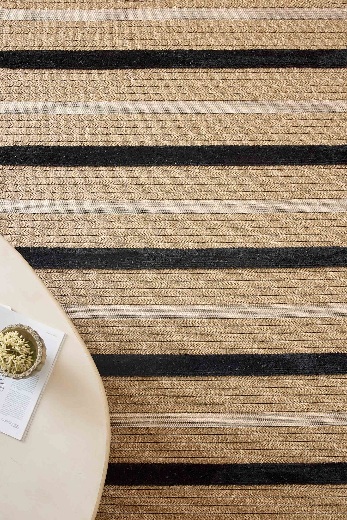 Tapis aspect jute - Palma - Motif bordure damier (Copie) PALMA