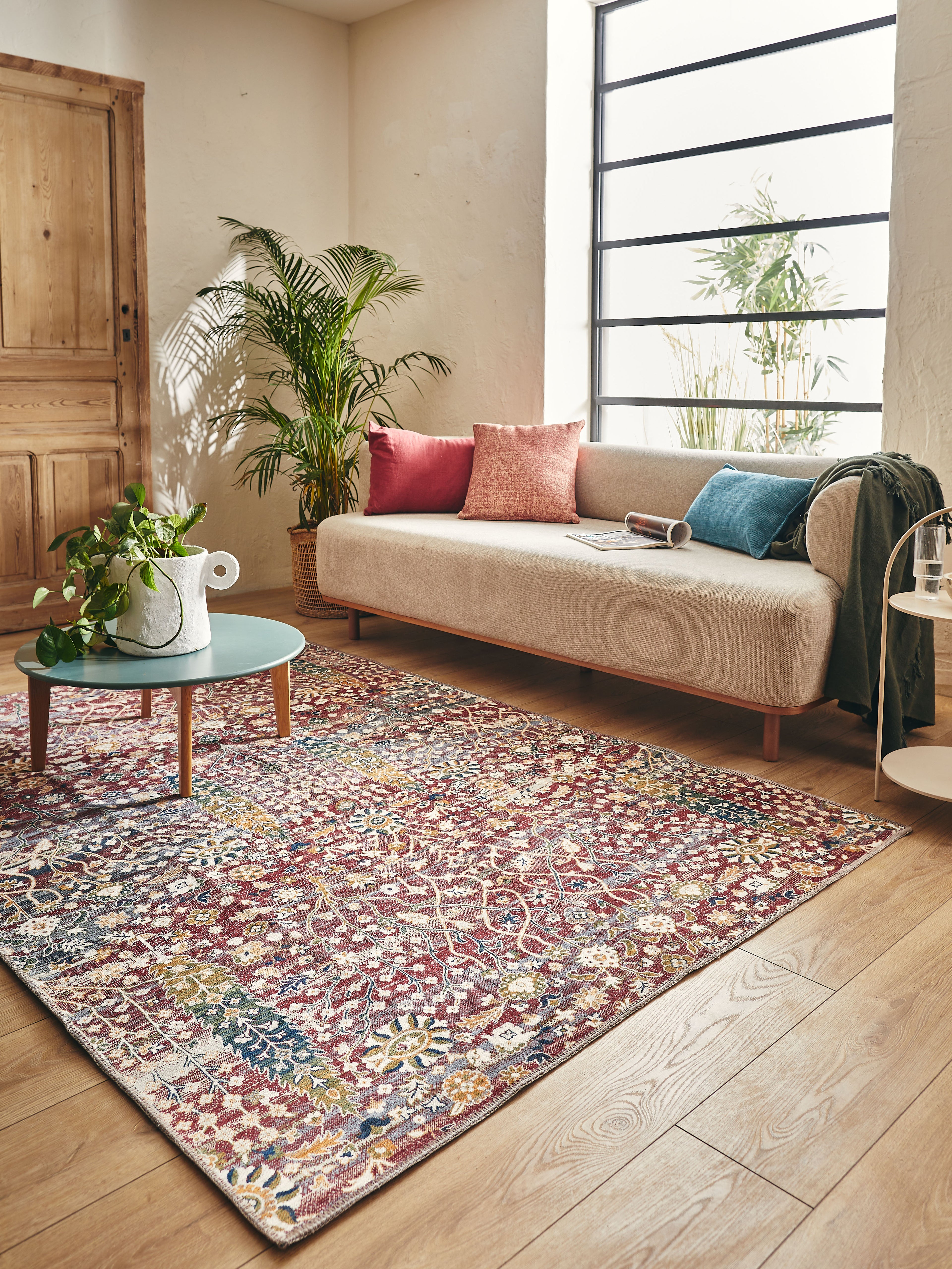 Tapis vintage coloré : RAD037ROU RADOM