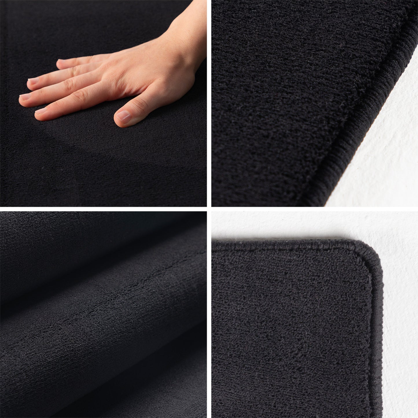 SKY - tapis uni minimaliste - SKY5400NOI SKY
