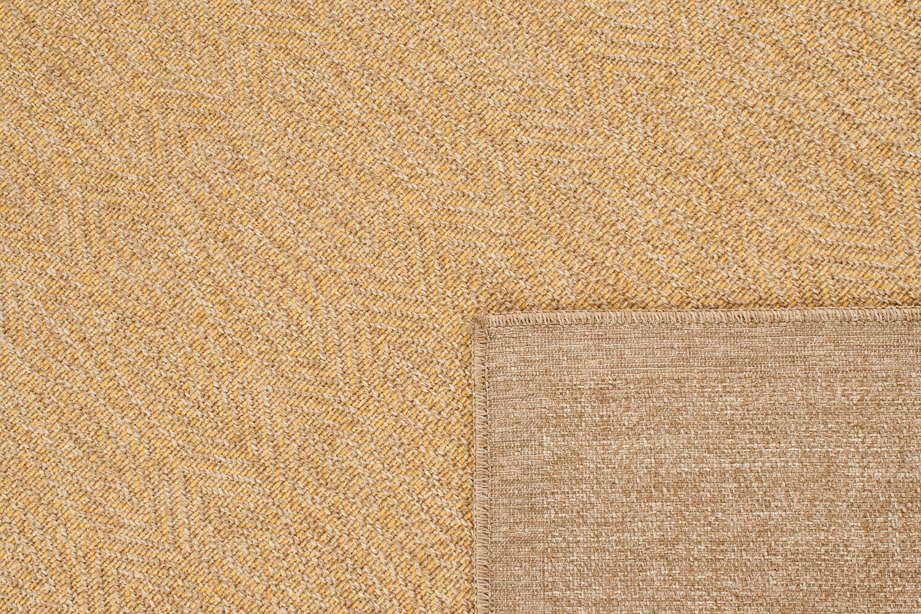 Tapis de salon d'intérieur et d'extérieur - aspect  jute jaune : NAT8877JAU - Nazar rugs