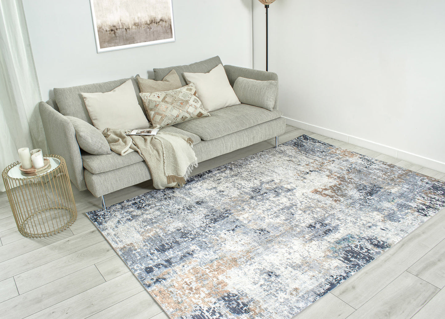 Tapis abstrait à poils courts Nazar rugs