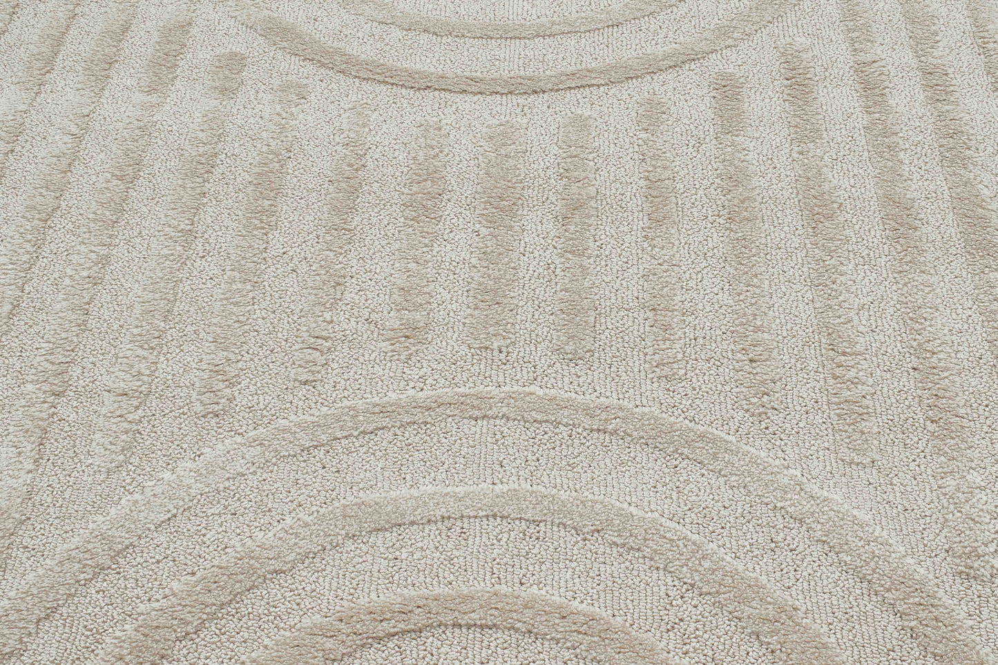Tapis beige motif arc Nazar rugs