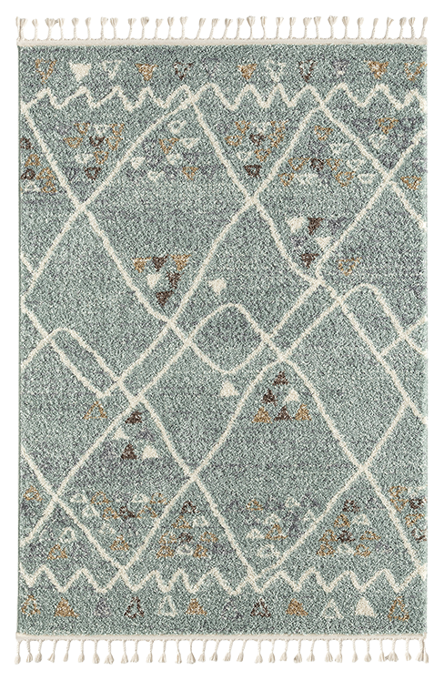 Tapis berbère en laine bleu turquoise Nazar rugs