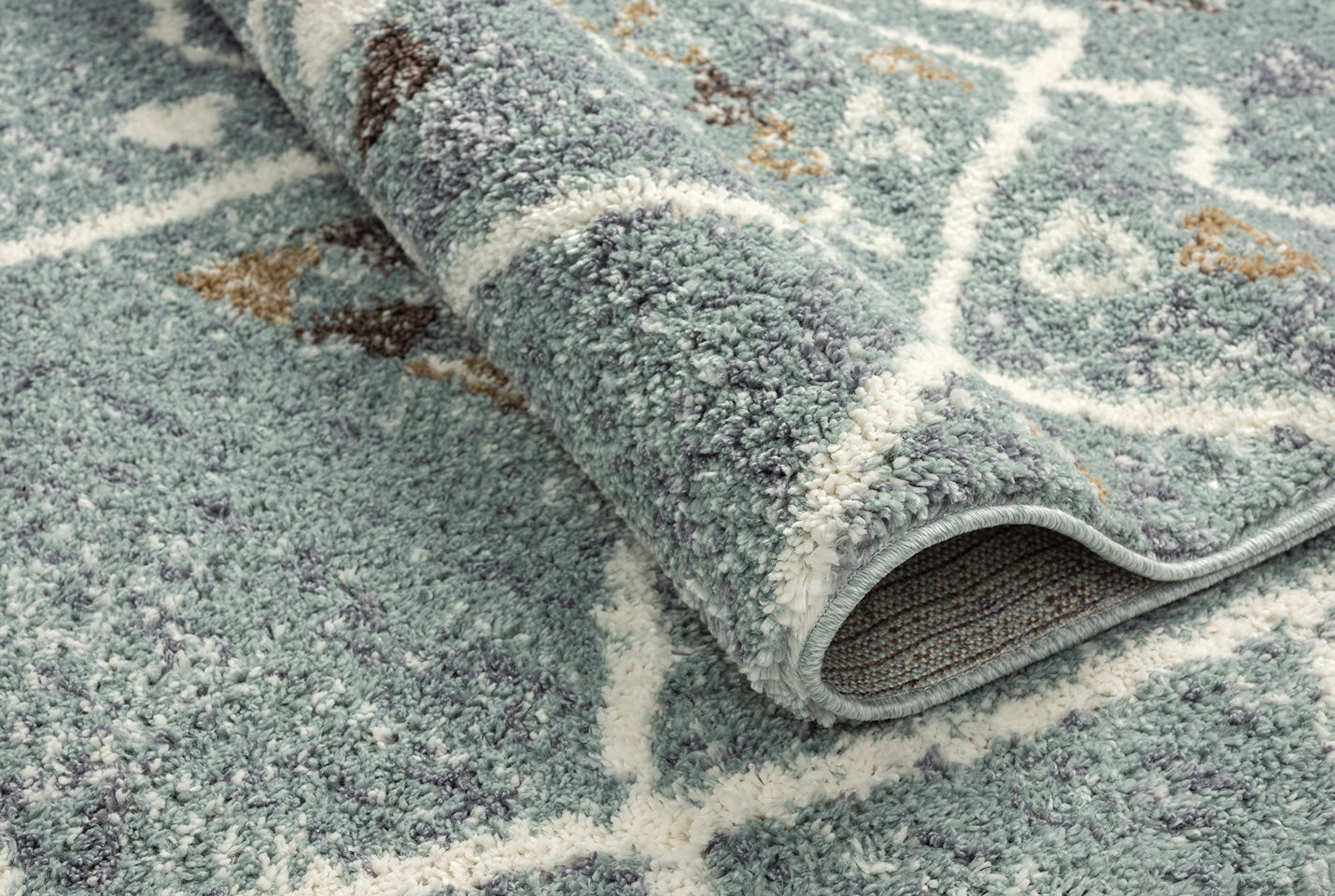 Tapis berbère en laine bleu turquoise Nazar rugs