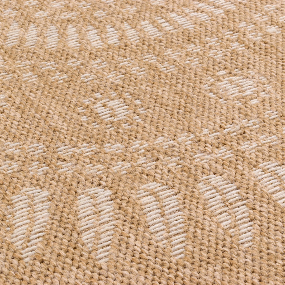 Tapis effet jute naturel à motif oriental  blanc Nazar rugs