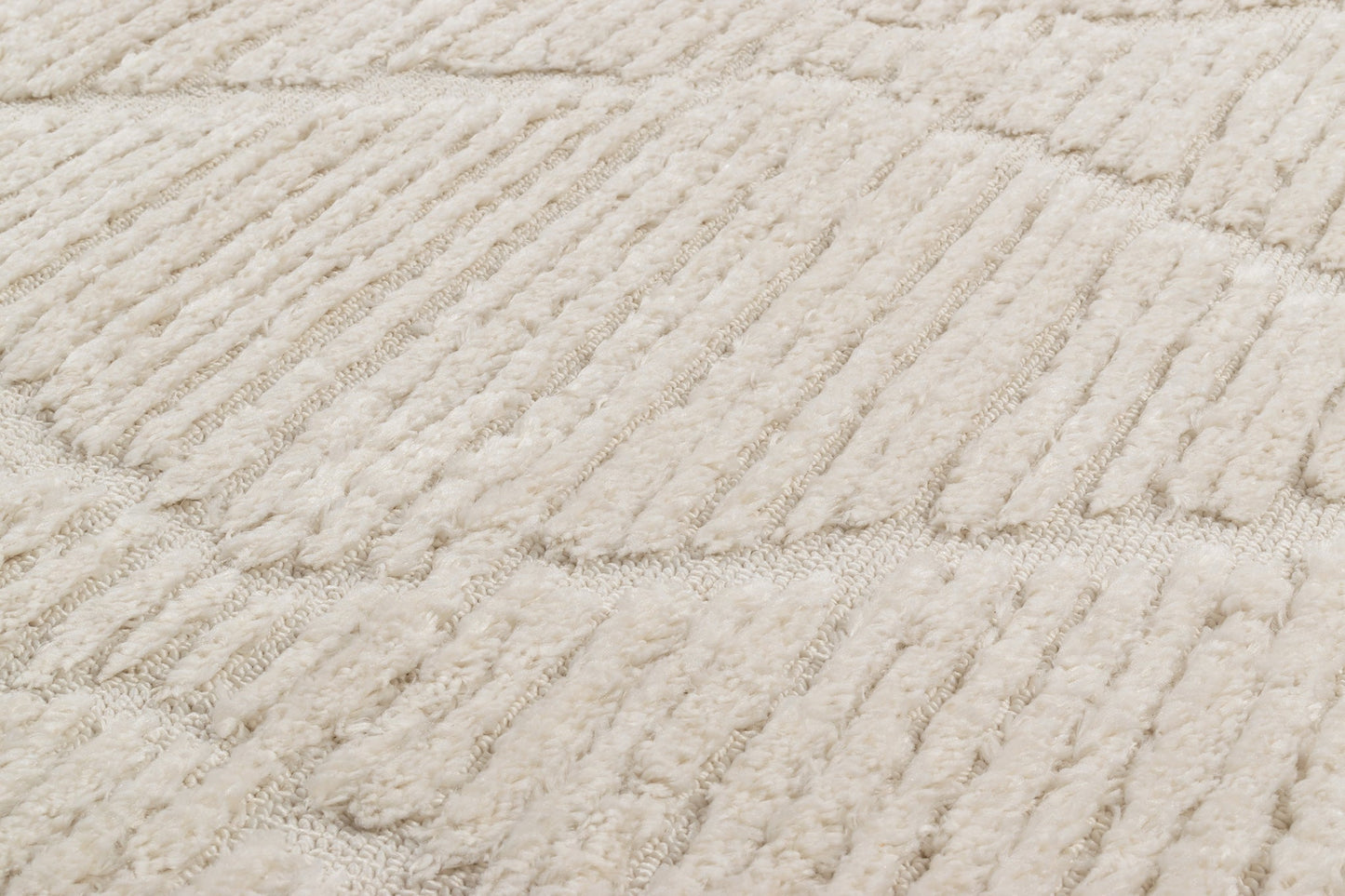 Tapis intérieur à relief crème Nazar rugs