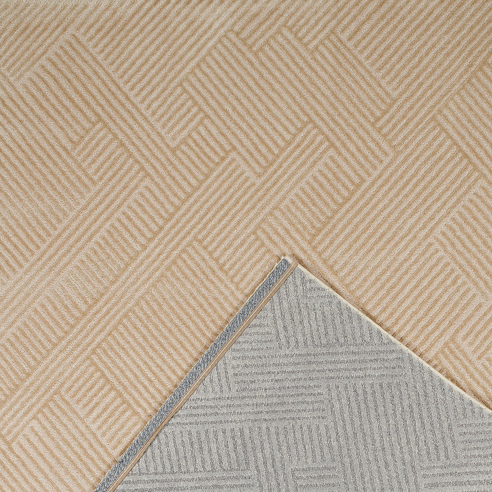 Tapis intérieur poils en relief beige Nazar rugs