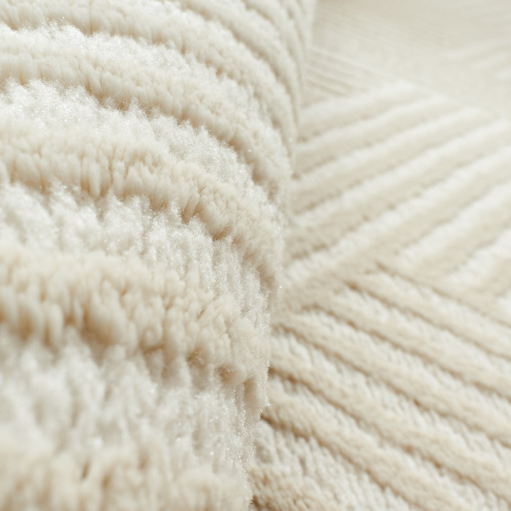 Tapis intérieur poils en relief crème Nazar rugs