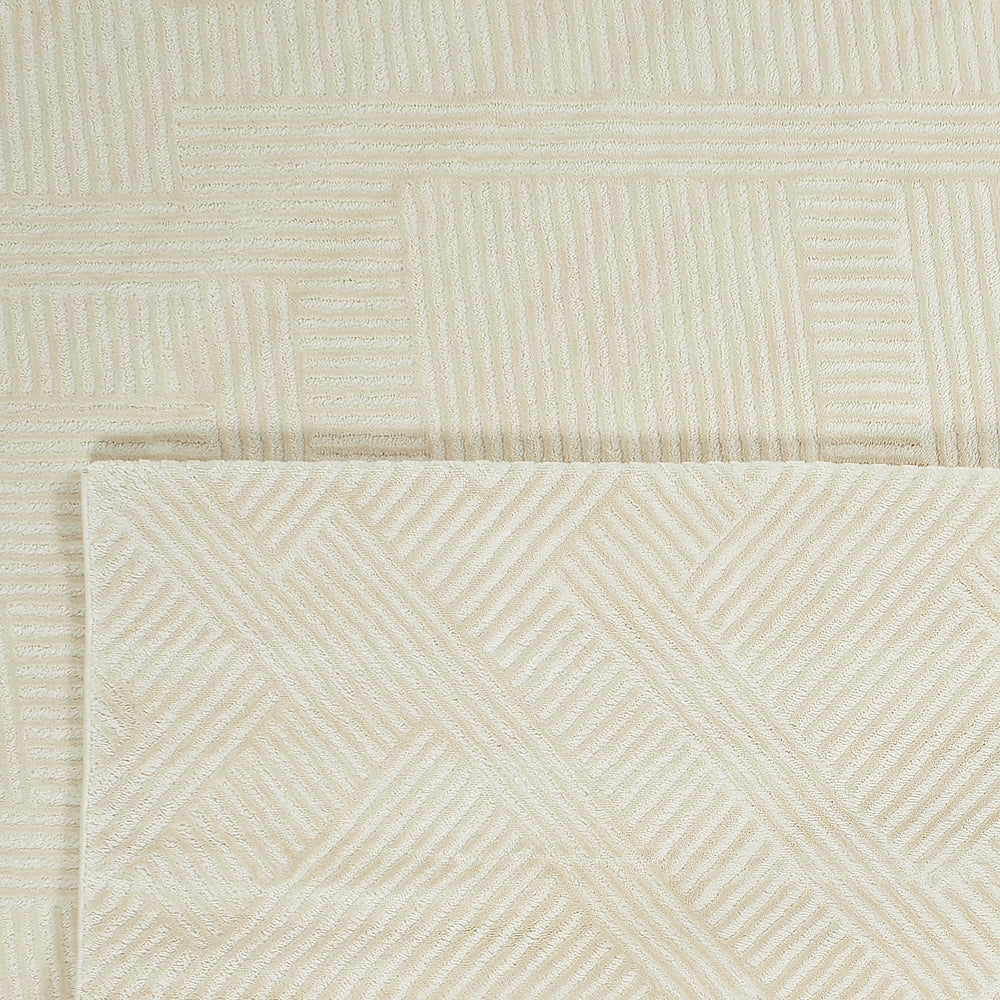 Tapis intérieur poils en relief crème Nazar rugs