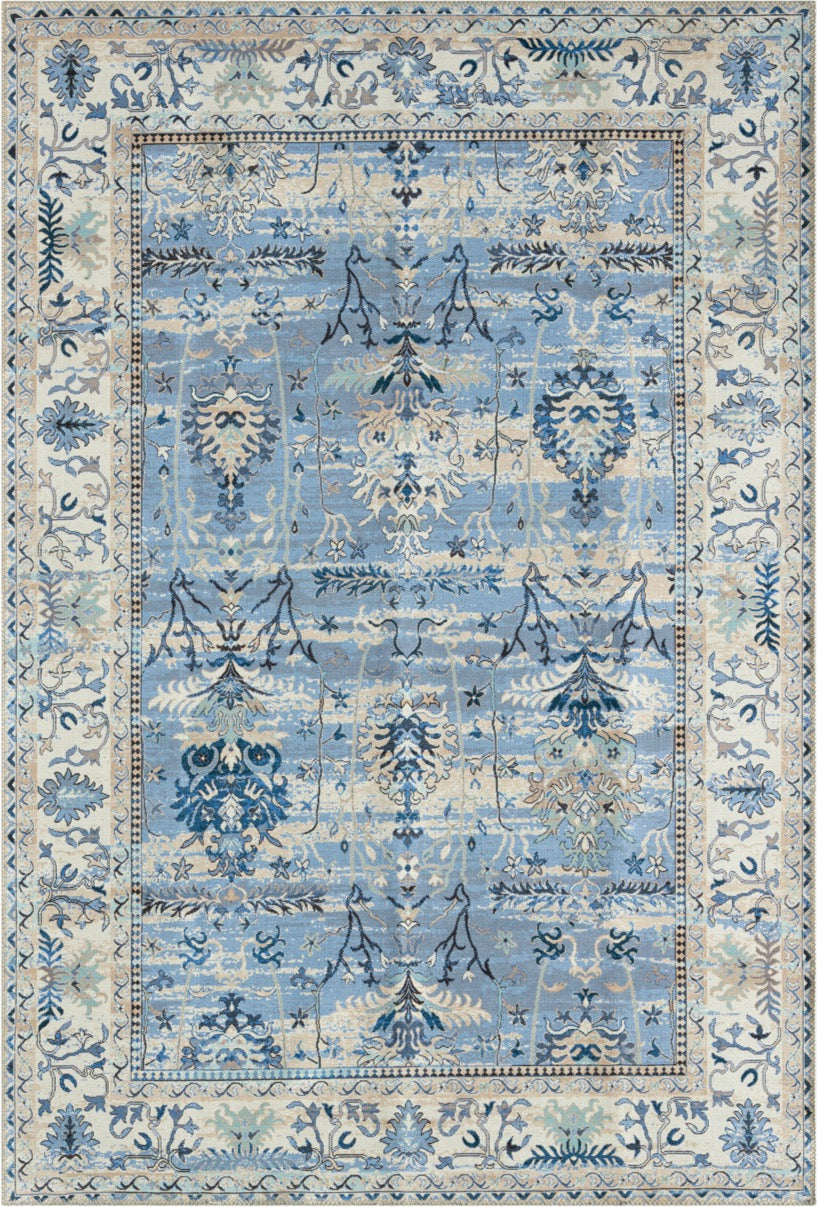 Tapis lavable bleu Nazar rugs