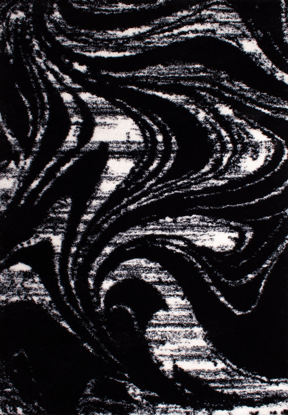 Tapis moderne design noir Nazar rugs