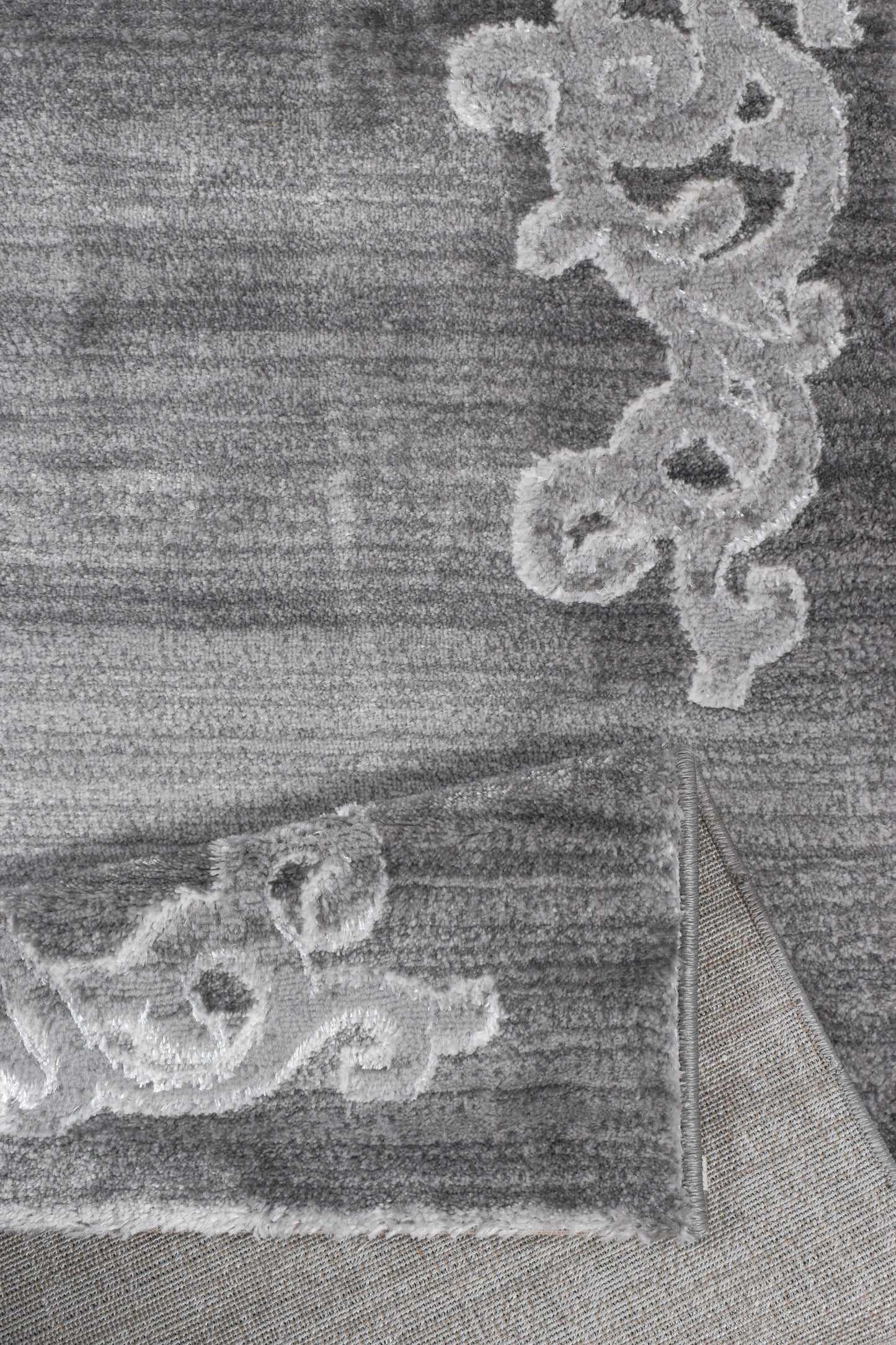 Tapis poils courts gris Nazar rugs
